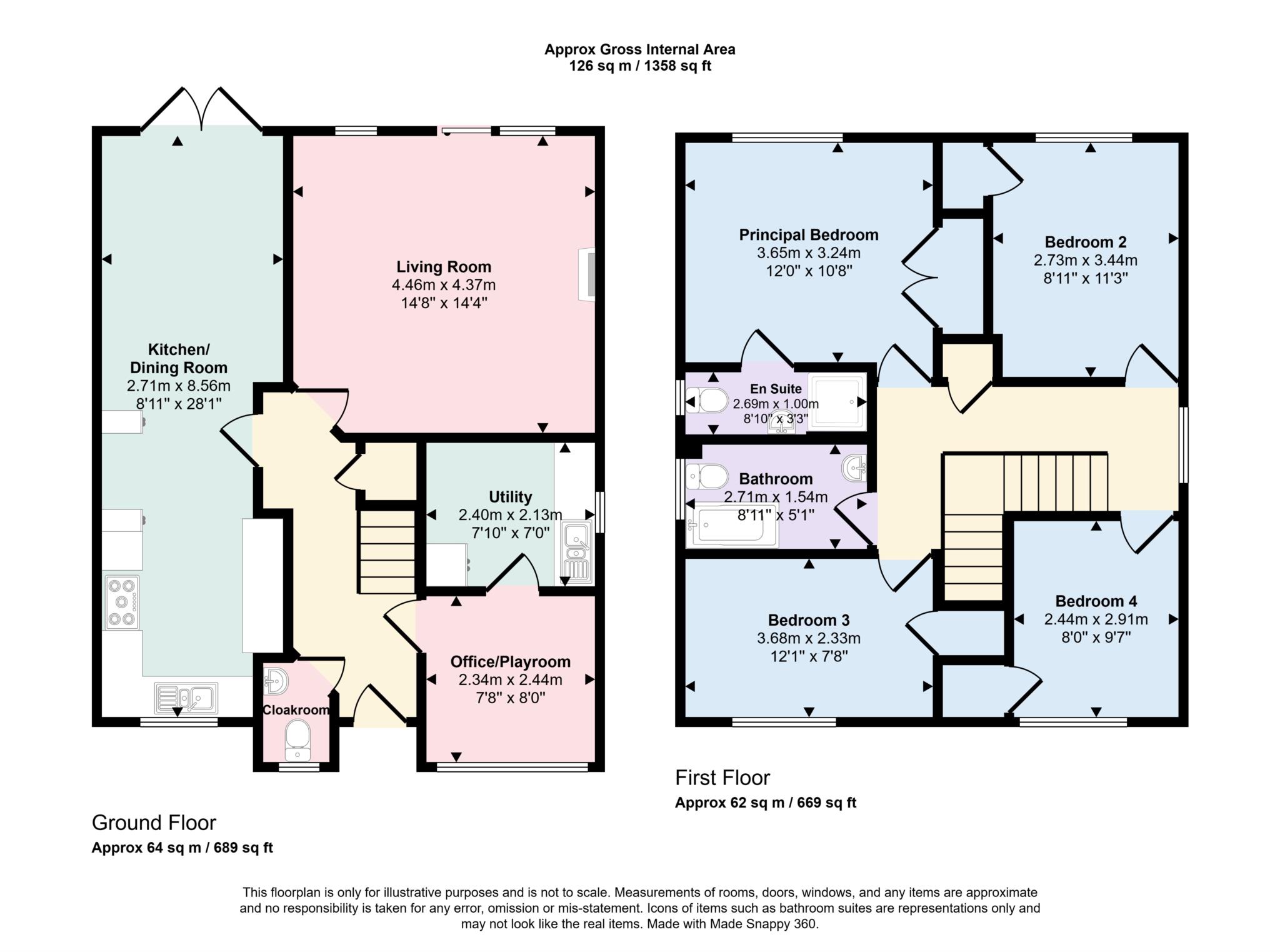3, Waterloo Close, Tewkesbury floorplan