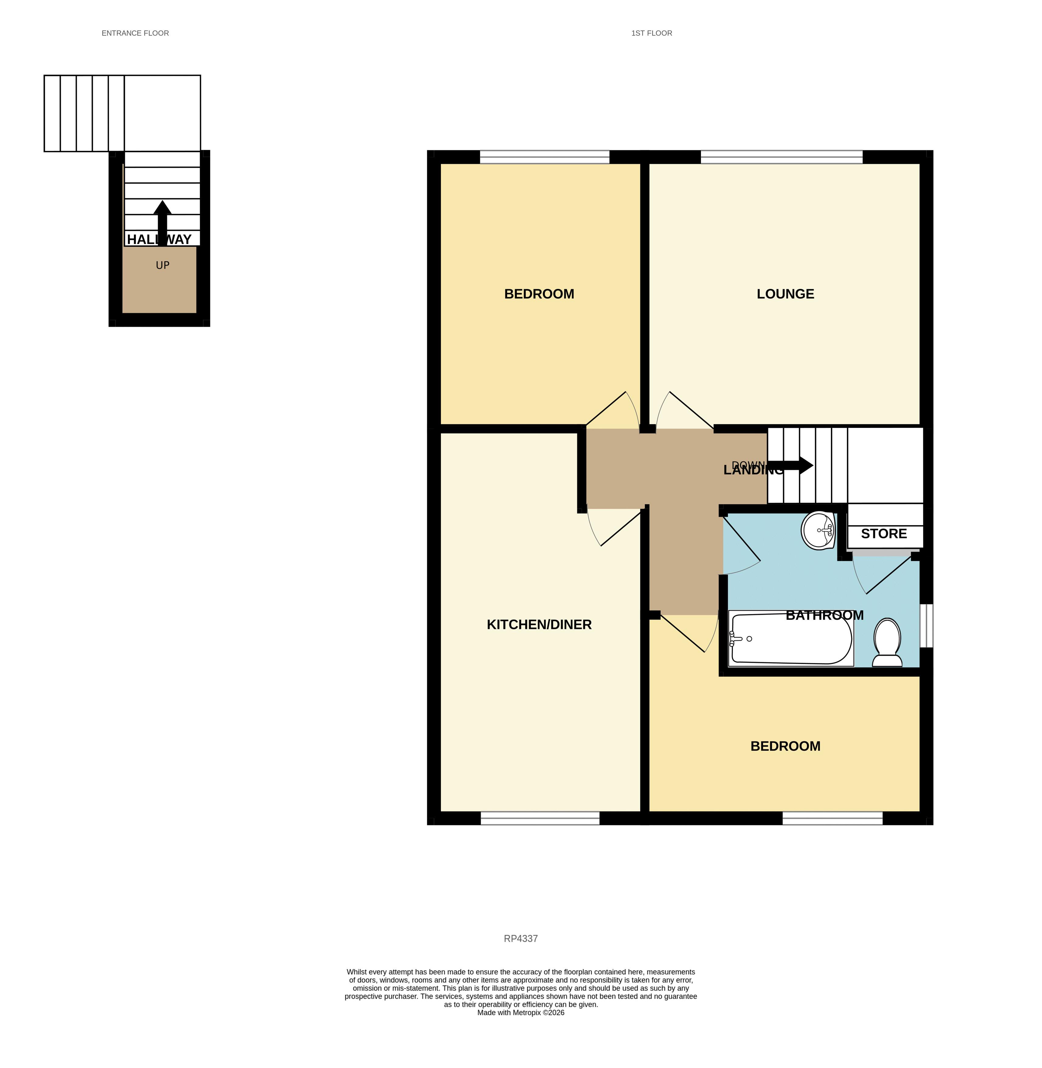 84, Bryn Cadno, Colwyn Bay floorplan