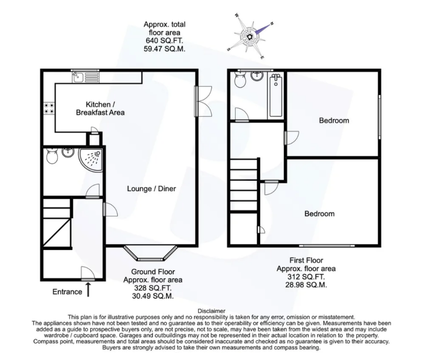 80, Verney Road, Dagenham floorplan
