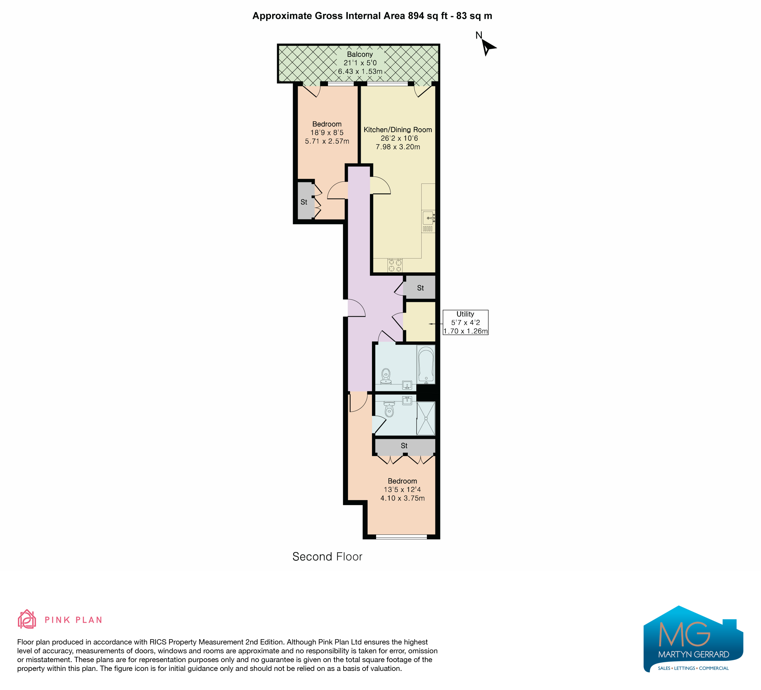 Apartment 205, 1, Espalier Gardens, London floorplan