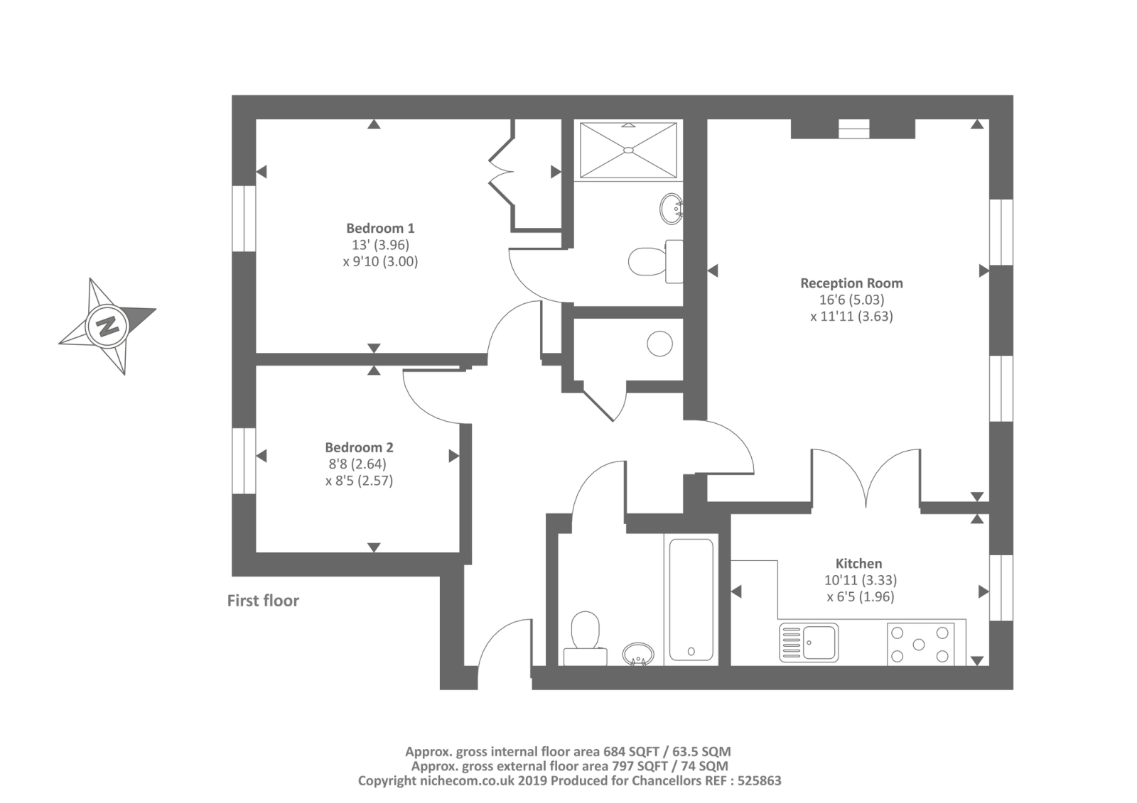 57, Kingsgate, Aylesbury floorplan