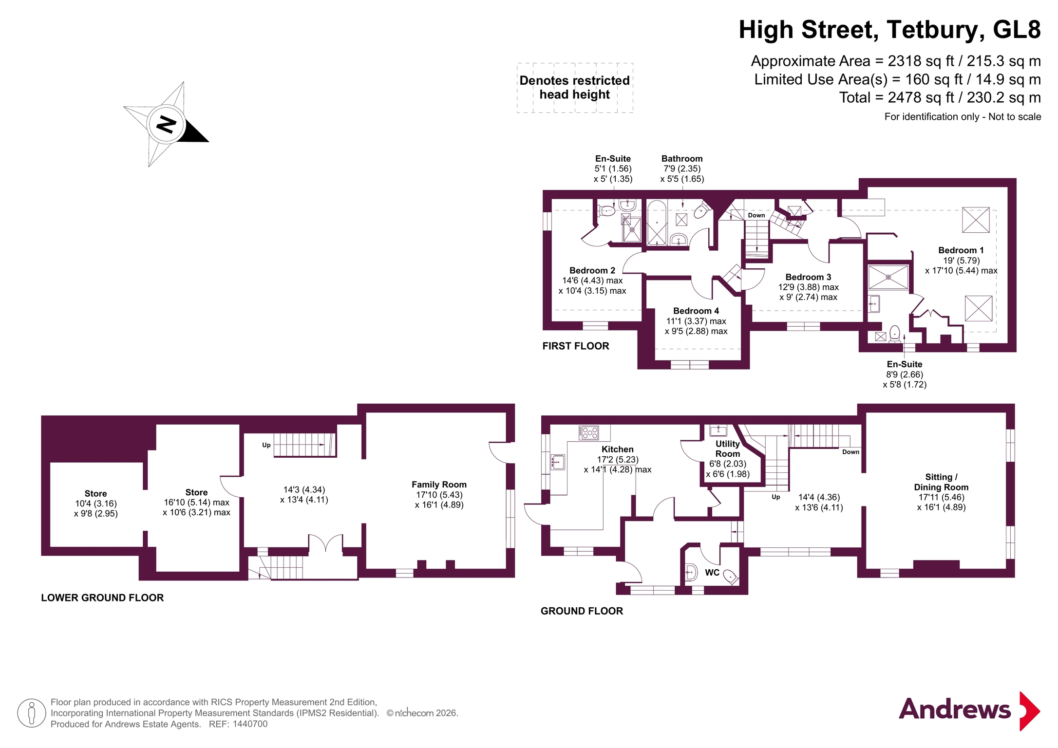 11A,, High Street, Tetbury floorplan