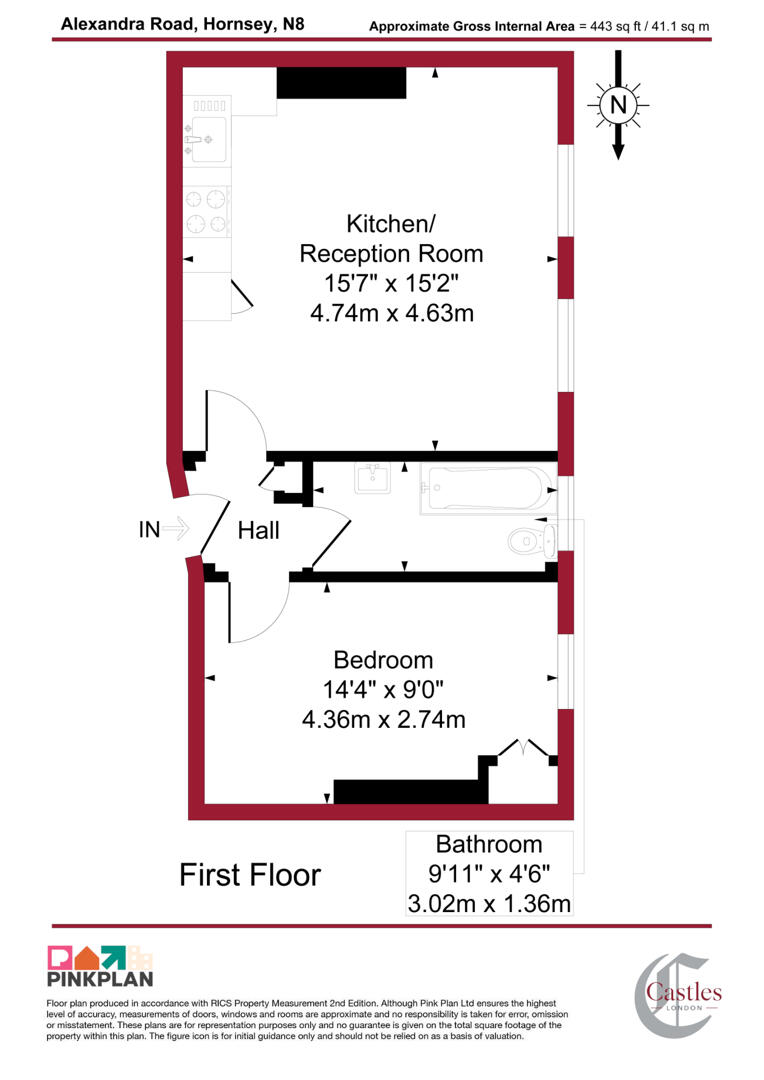 Flat 4, 36, Alexandra Road, Hornsey floorplan