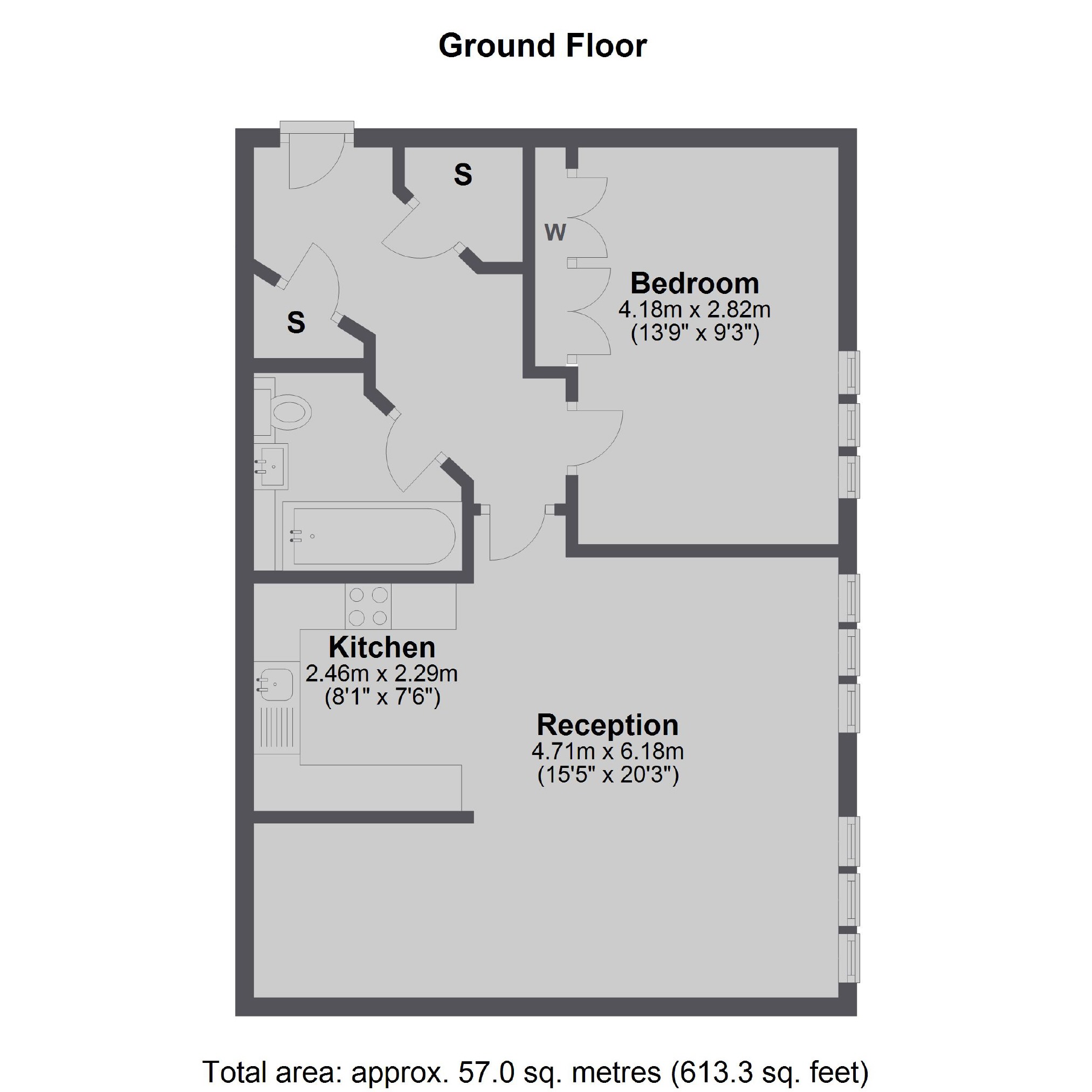 1 Bedrooms Flat for sale in Bridewell Place, London E1W