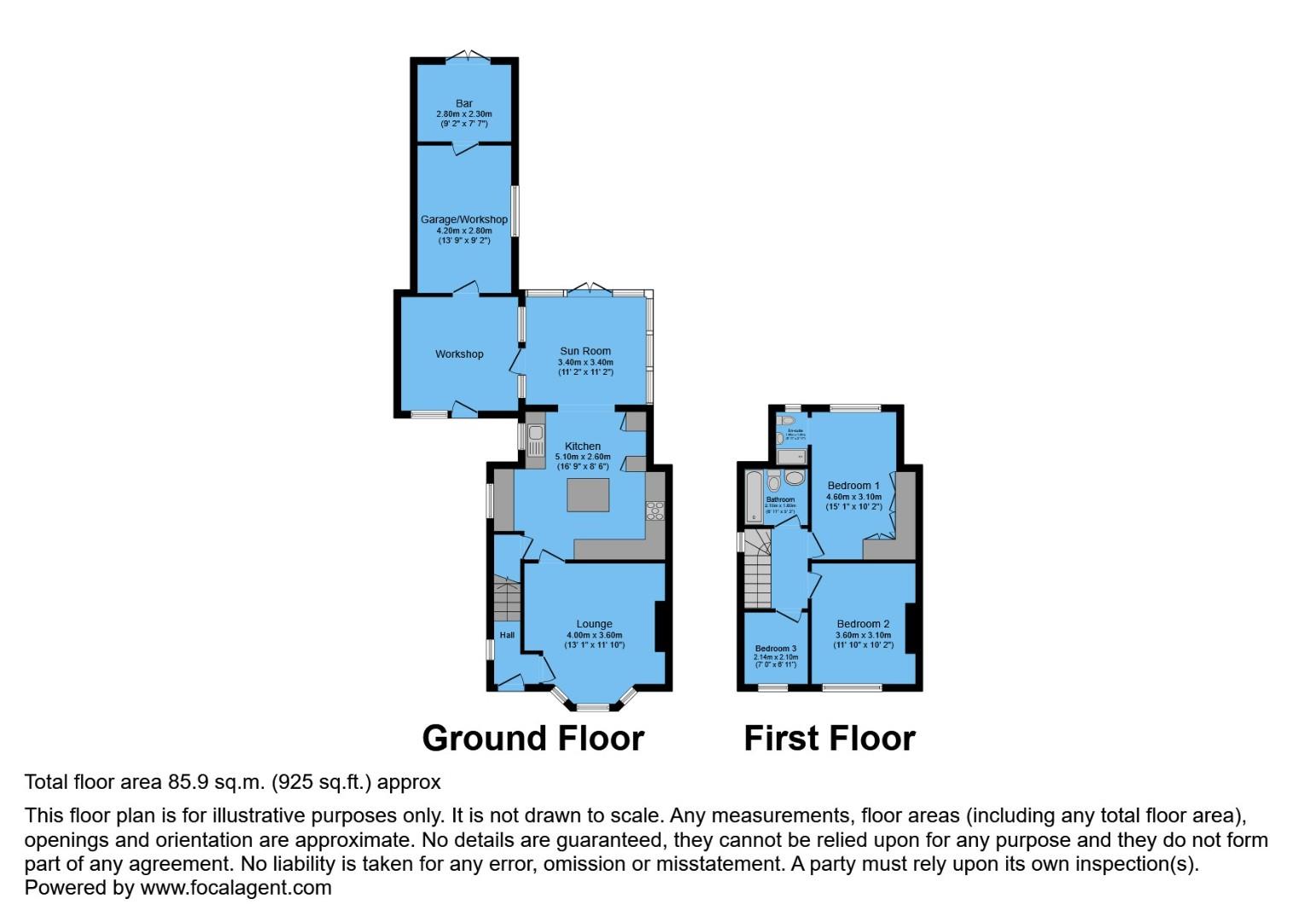 35, Grangewood Road, Chesterfield floorplan