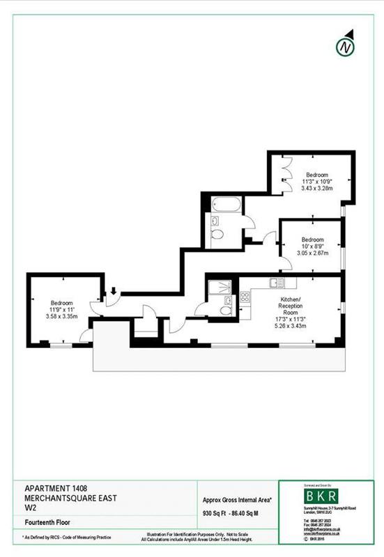 3 Bedrooms Flat to rent in 4B Merchant Square, Paddington W2