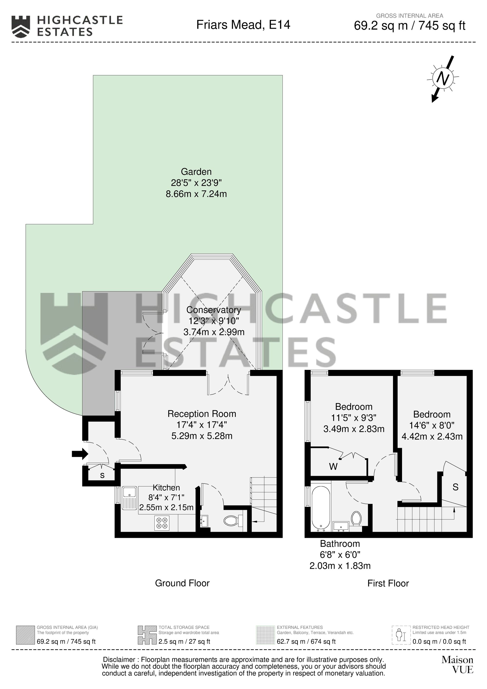 34 Friars Mead, London floorplan