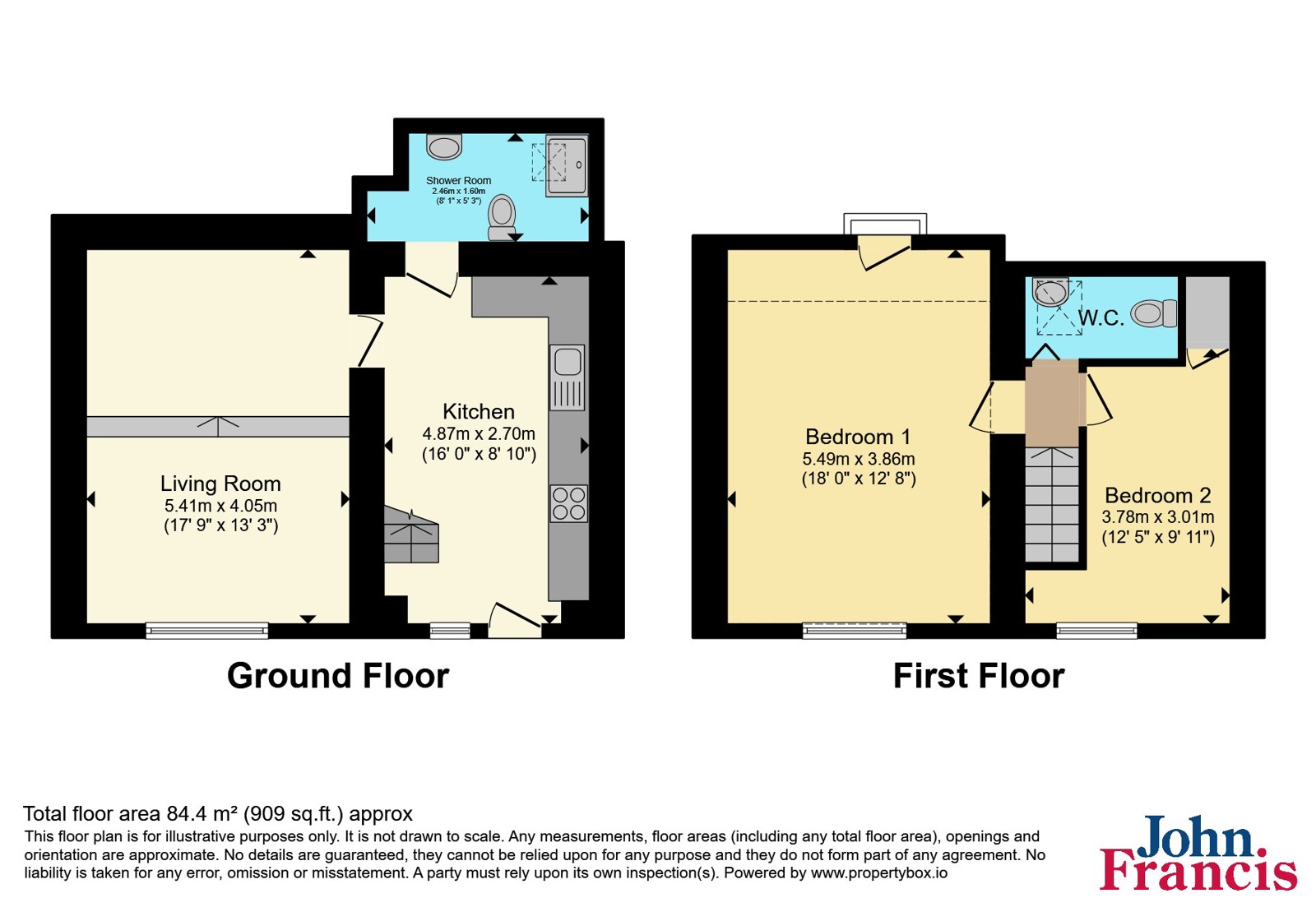 Rose Cottage,, Llwyncelyn, Cardigan floorplan