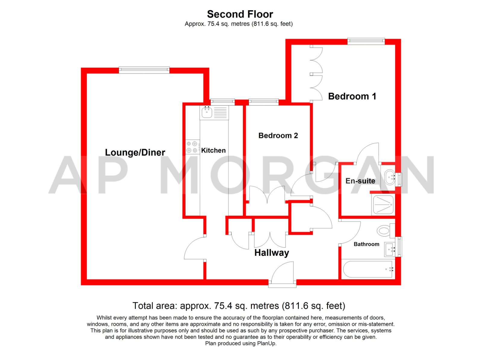 Flat 15,, Lansdowne Court, Stourbridge floorplan