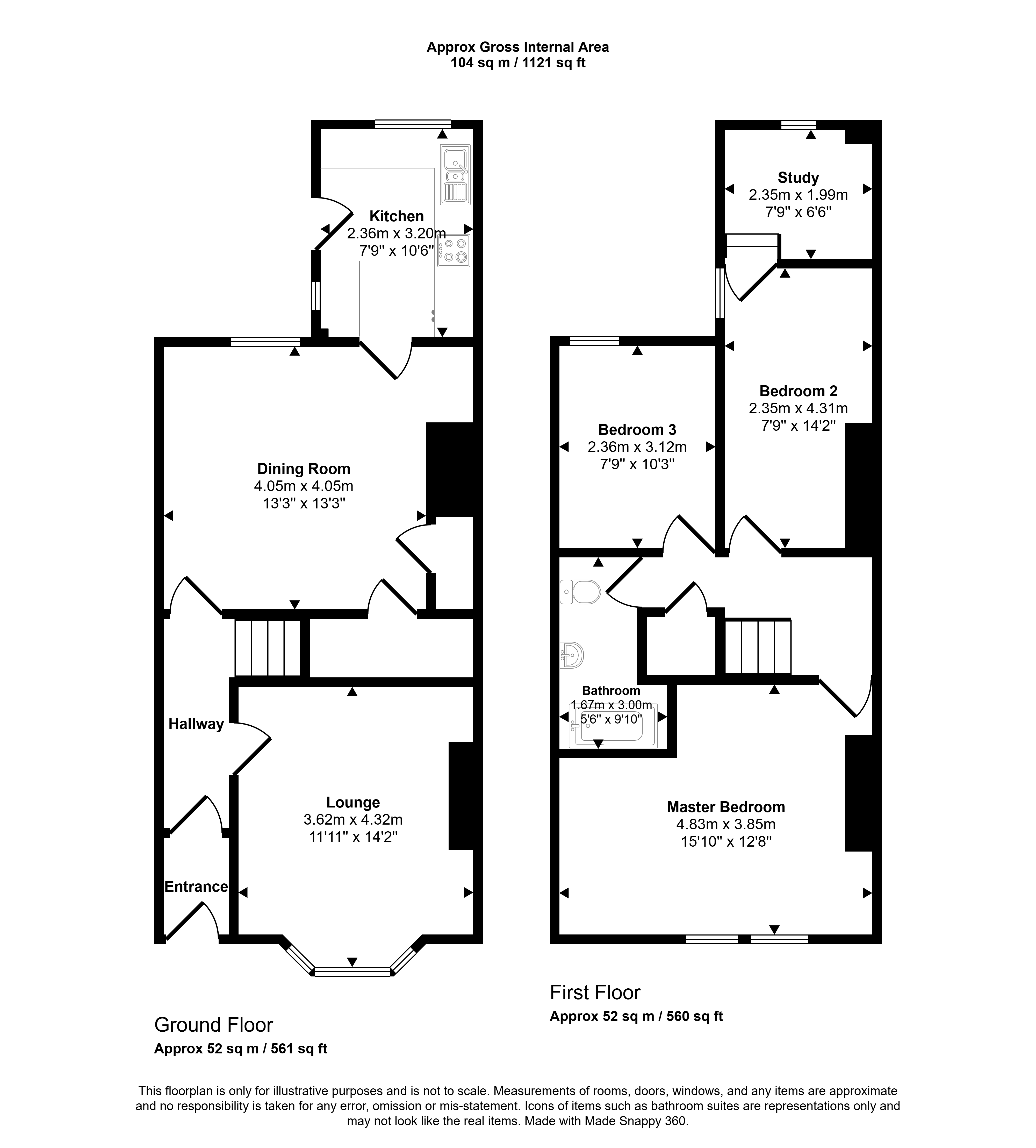 39, Tenth Avenue, Newcastle upon Tyne floorplan