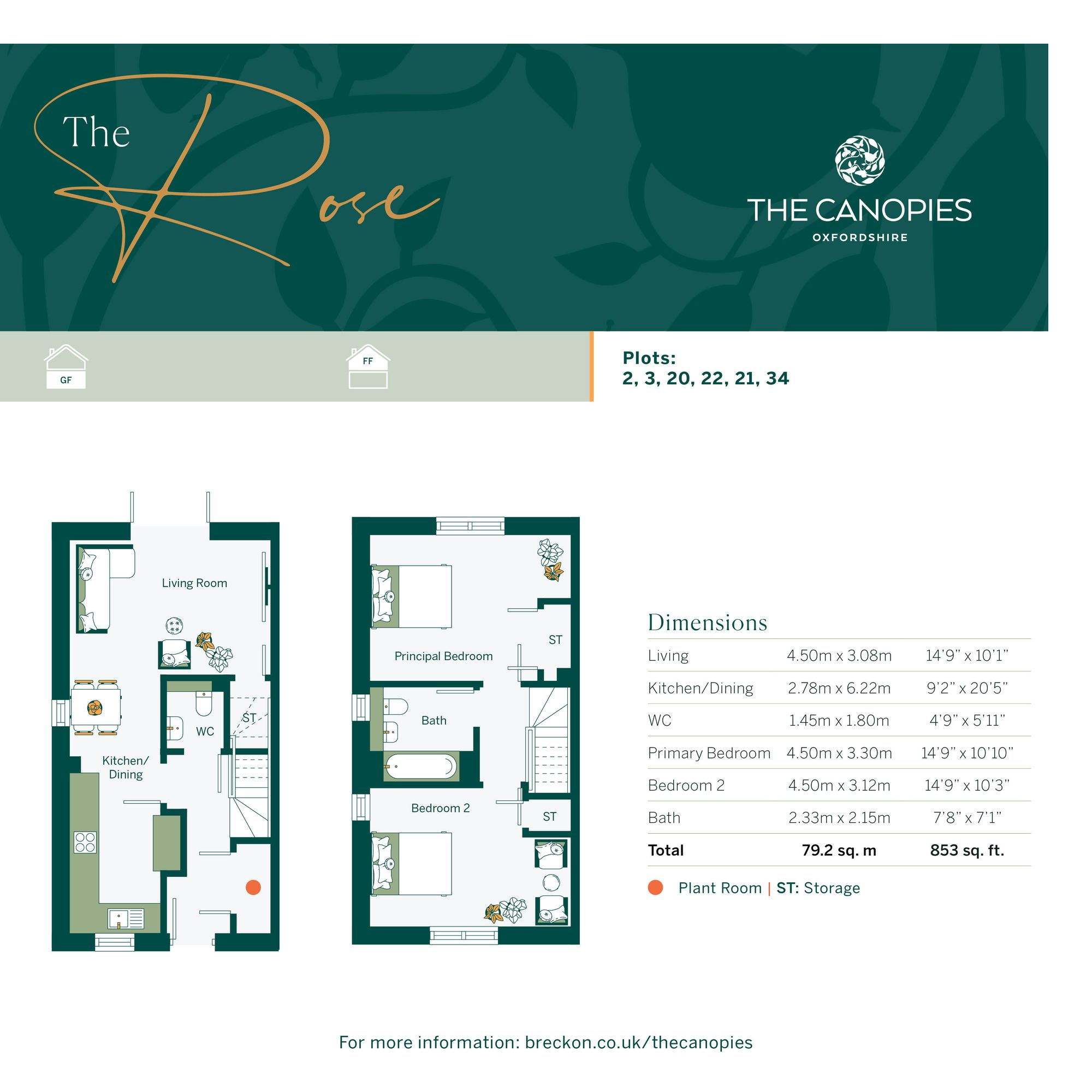 Rose, Plot 2, The Canopies, Milton Hill, Abingdon floorplan