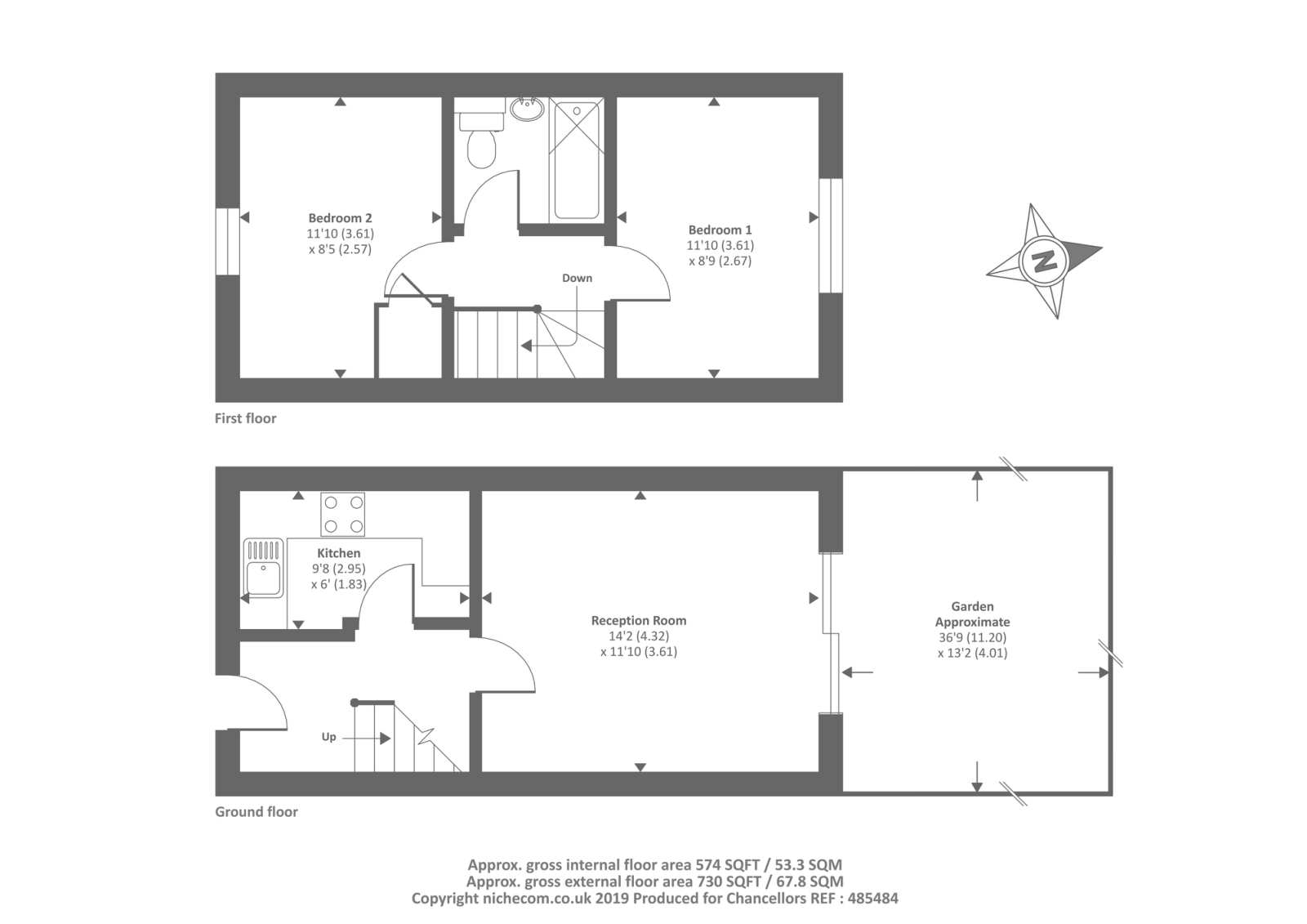 2 Bedrooms Terraced house for sale in Spruce Drive, Bicester OX26