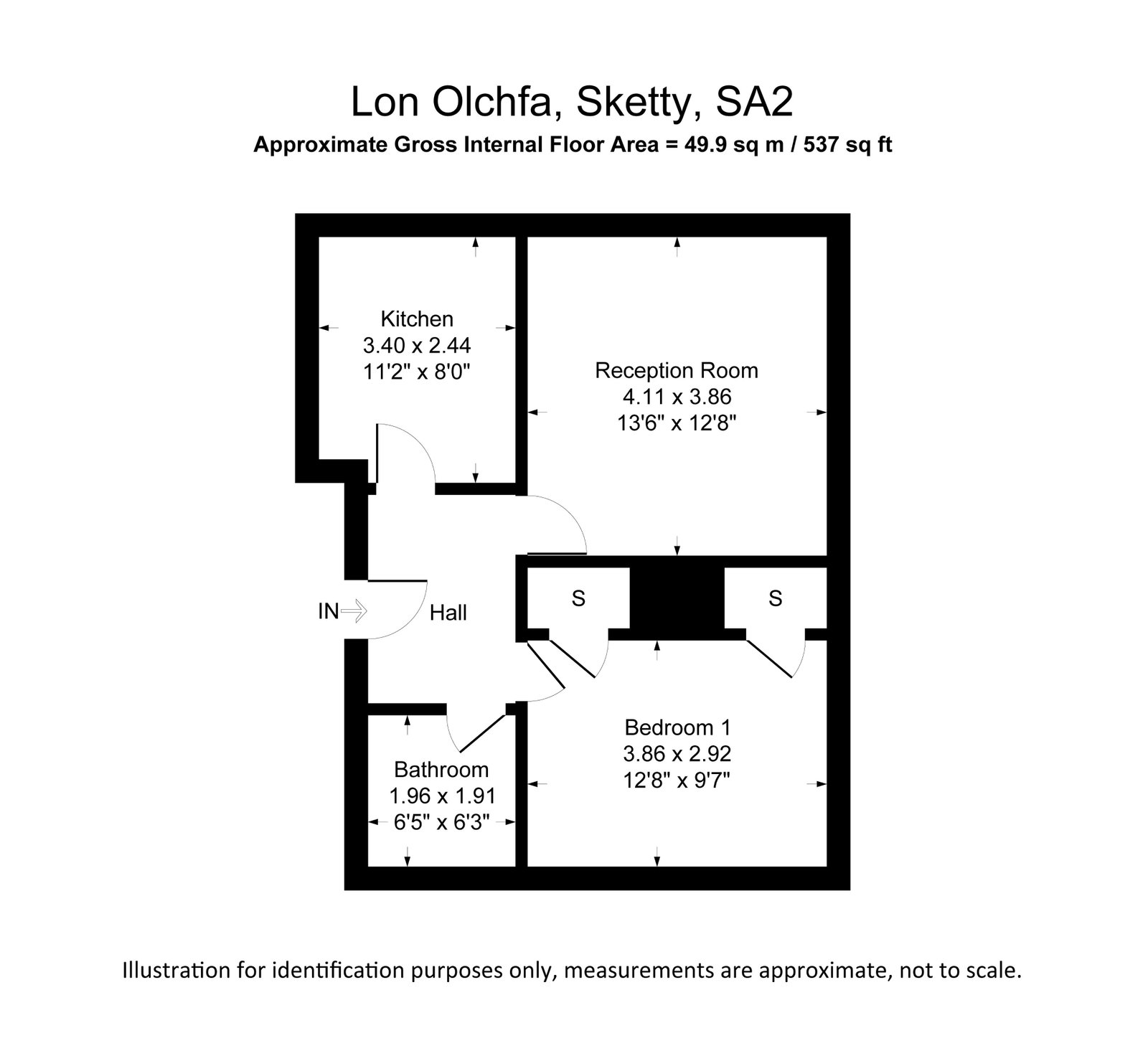 Lon Olchfa, Swansea floorplan