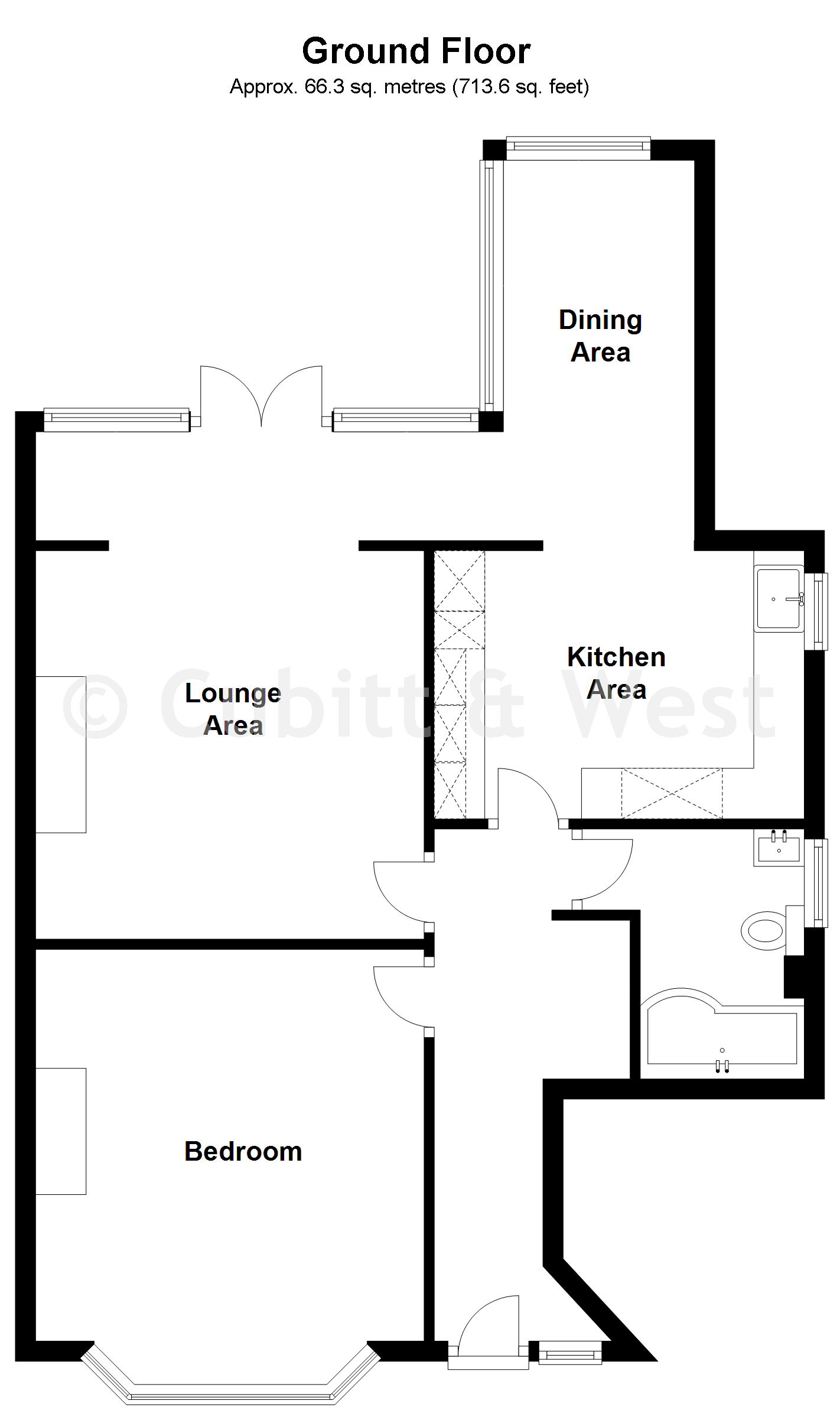 22, Downs Court Road, Purley floorplan