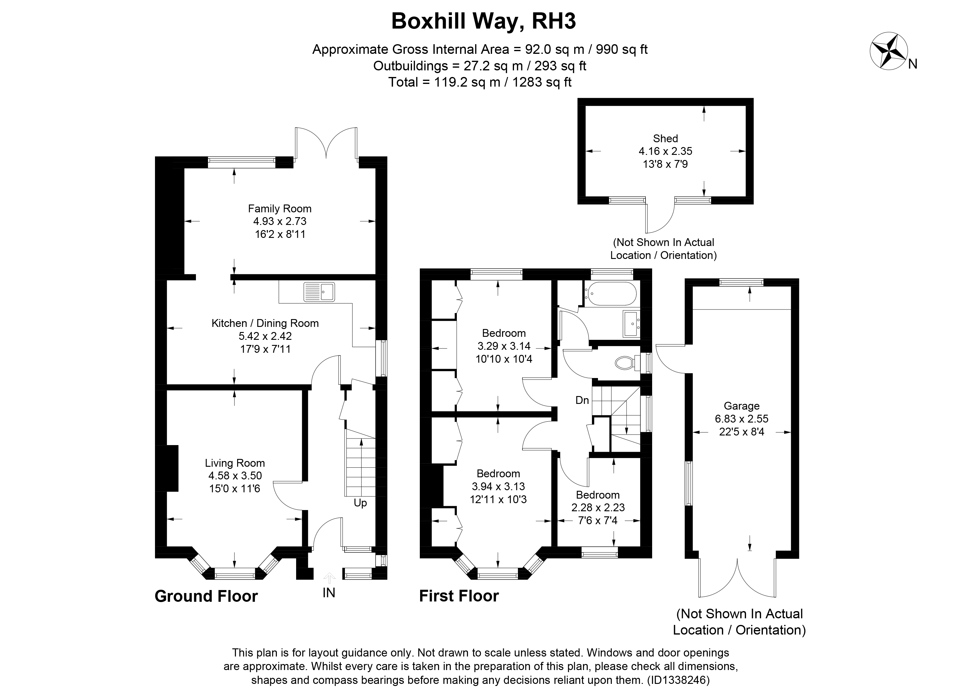 2, Boxhill Way, Betchworth floorplan
