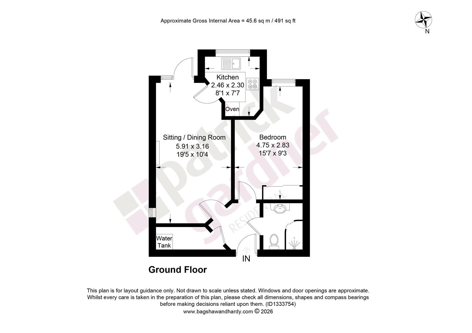 12 Emmeline Lodge, 27, Kingston Avenue, Leatherhead floorplan