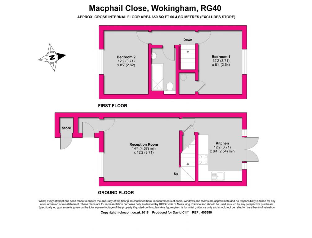 2 Bedrooms Terraced house for sale in Macphail Close, Wokingham RG40