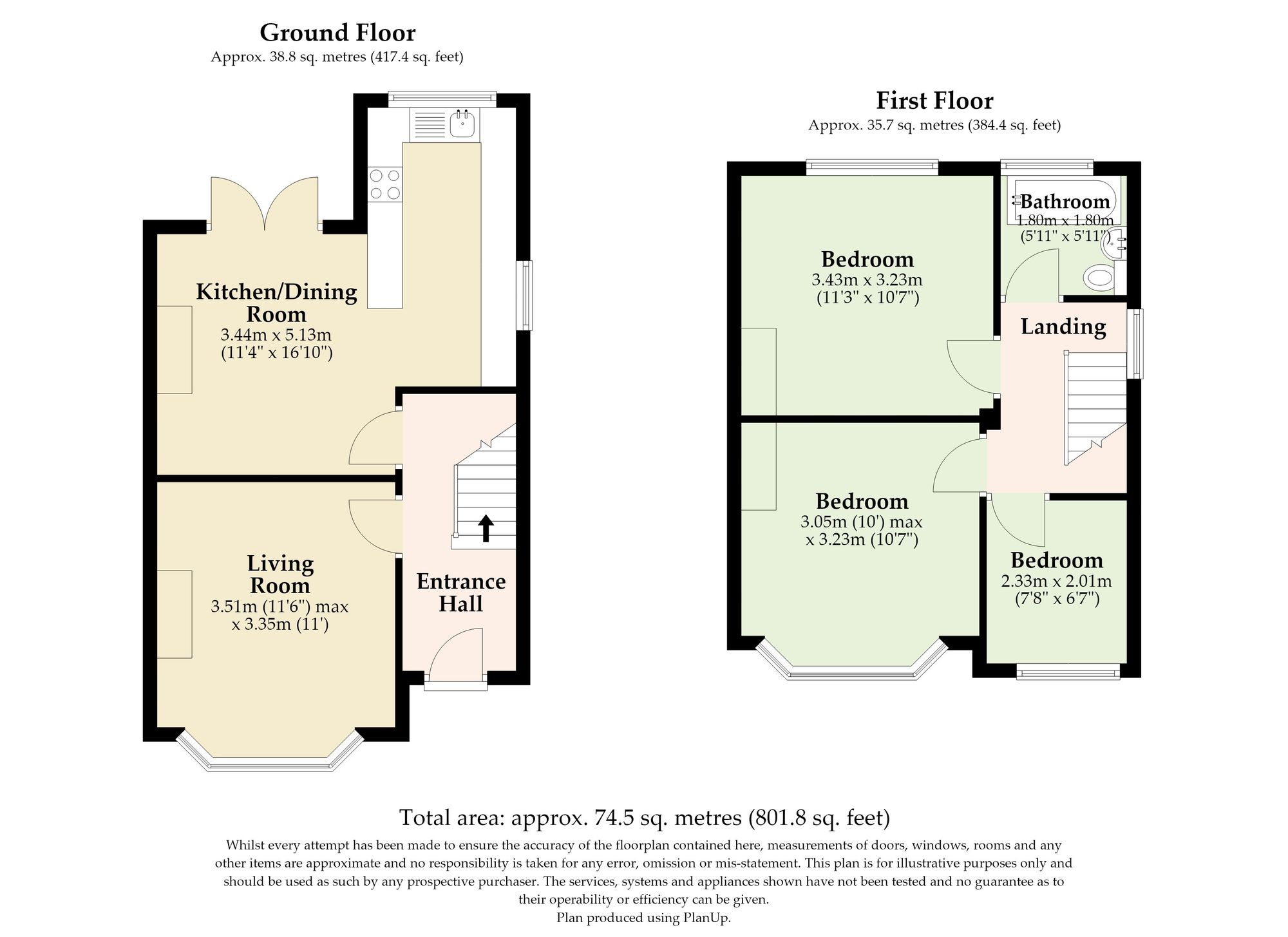 64 Kimberley Road, Lowestoft floorplan