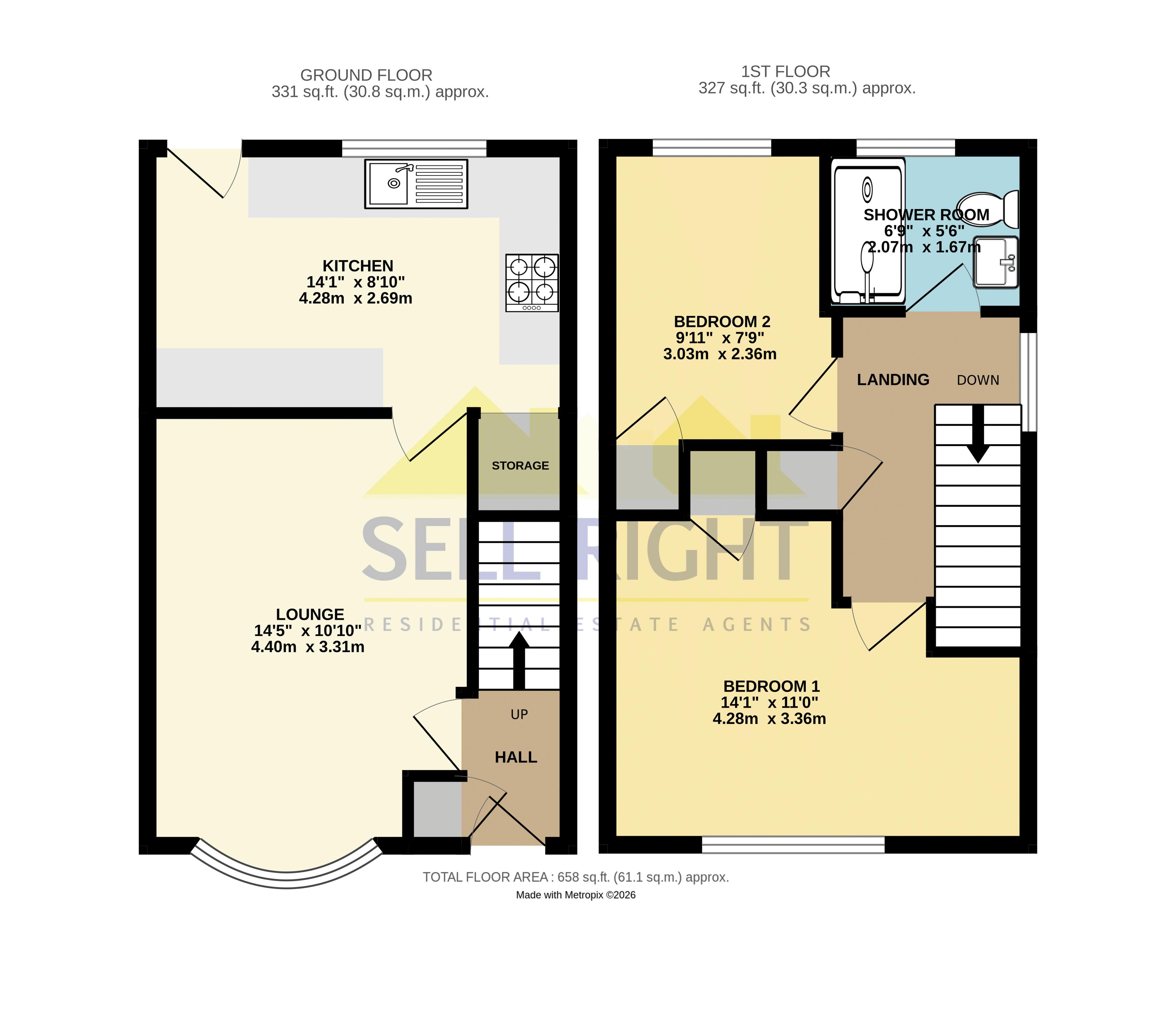 6, Ross Close, Pontypridd floorplan