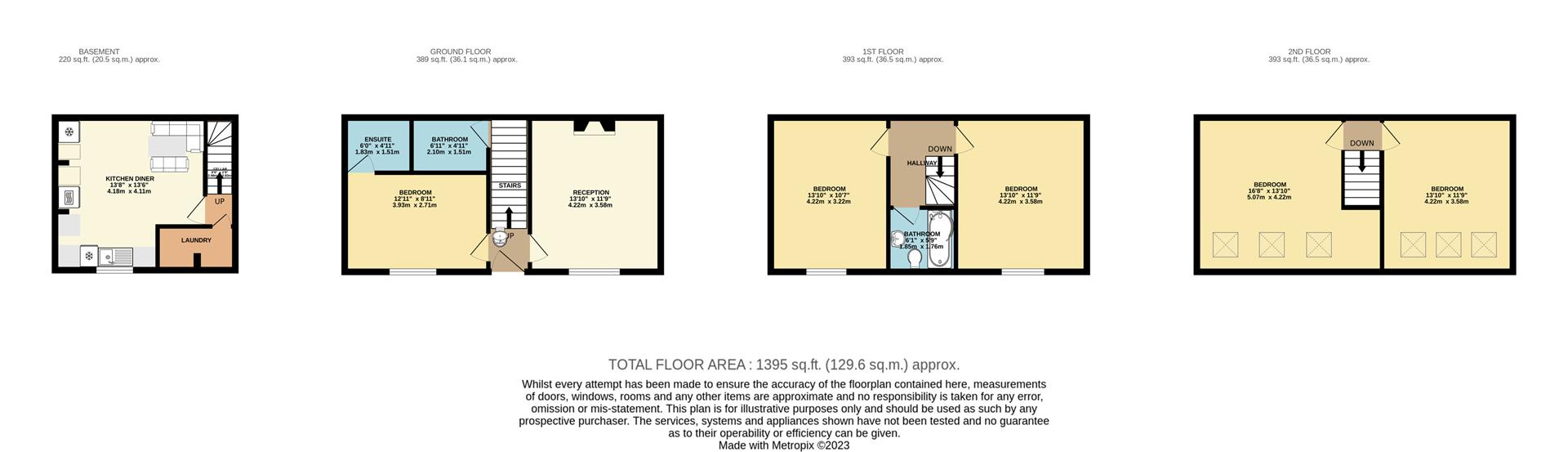 Room 2, 14, Union Terrace, Leeds floorplan