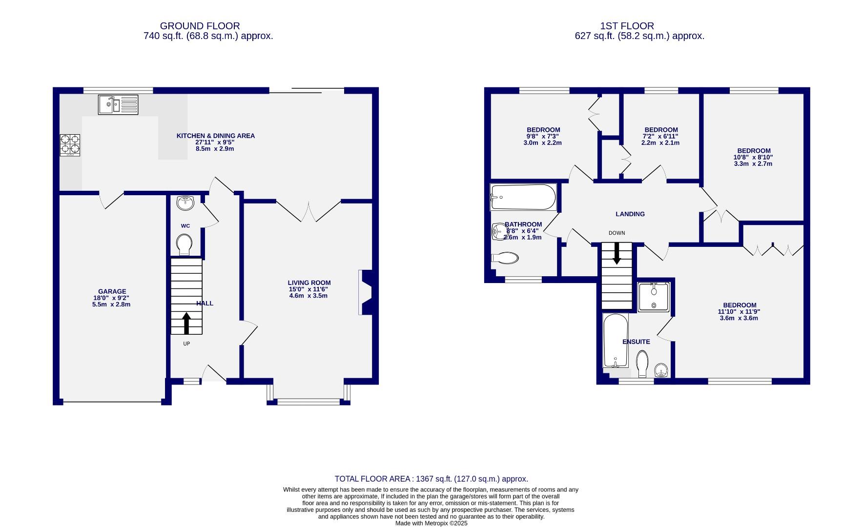 20, Lingfield Crescent, York floorplan