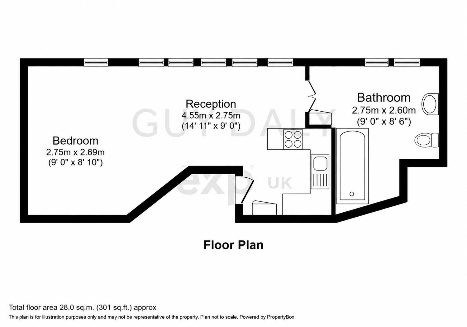 25 - 27,Flat 3, Harrington Road, London floorplan