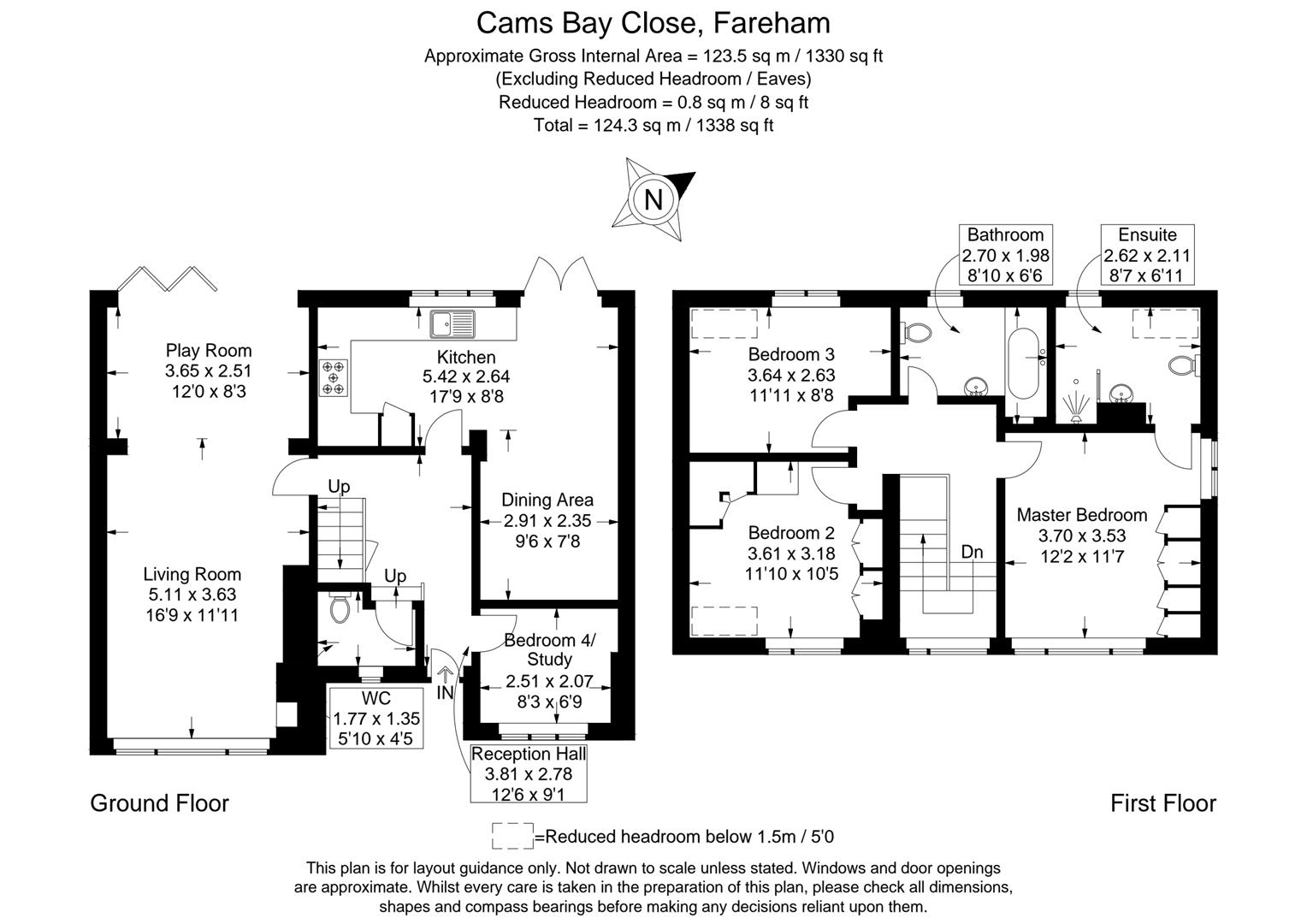 5, Cams Bay Close, Fareham floorplan