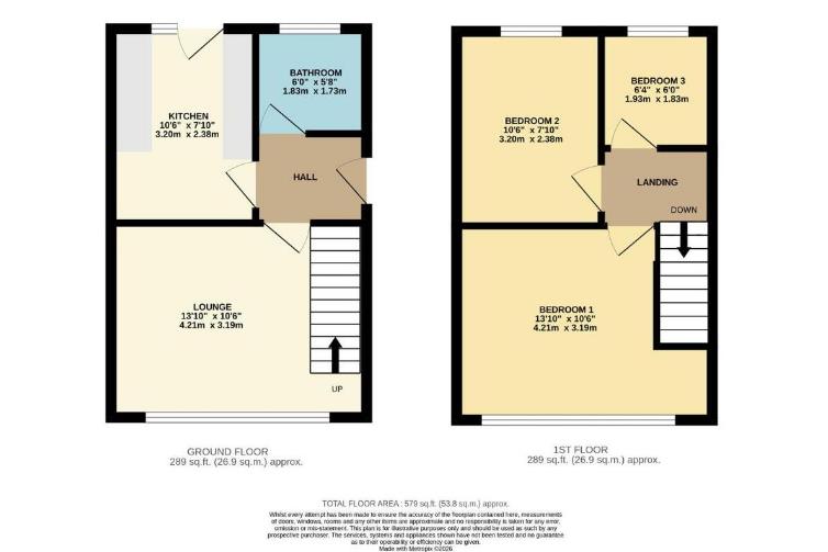 14, Arkwright Road, Irchester floorplan