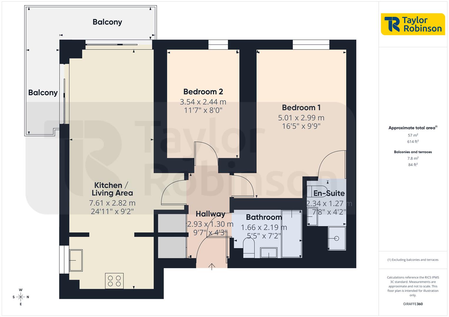 80 Page Court, Commonwealth Drive, Crawley floorplan