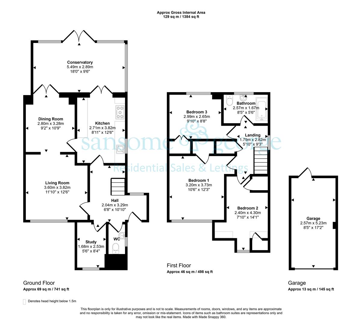 6, Sandhills Way, Reading floorplan