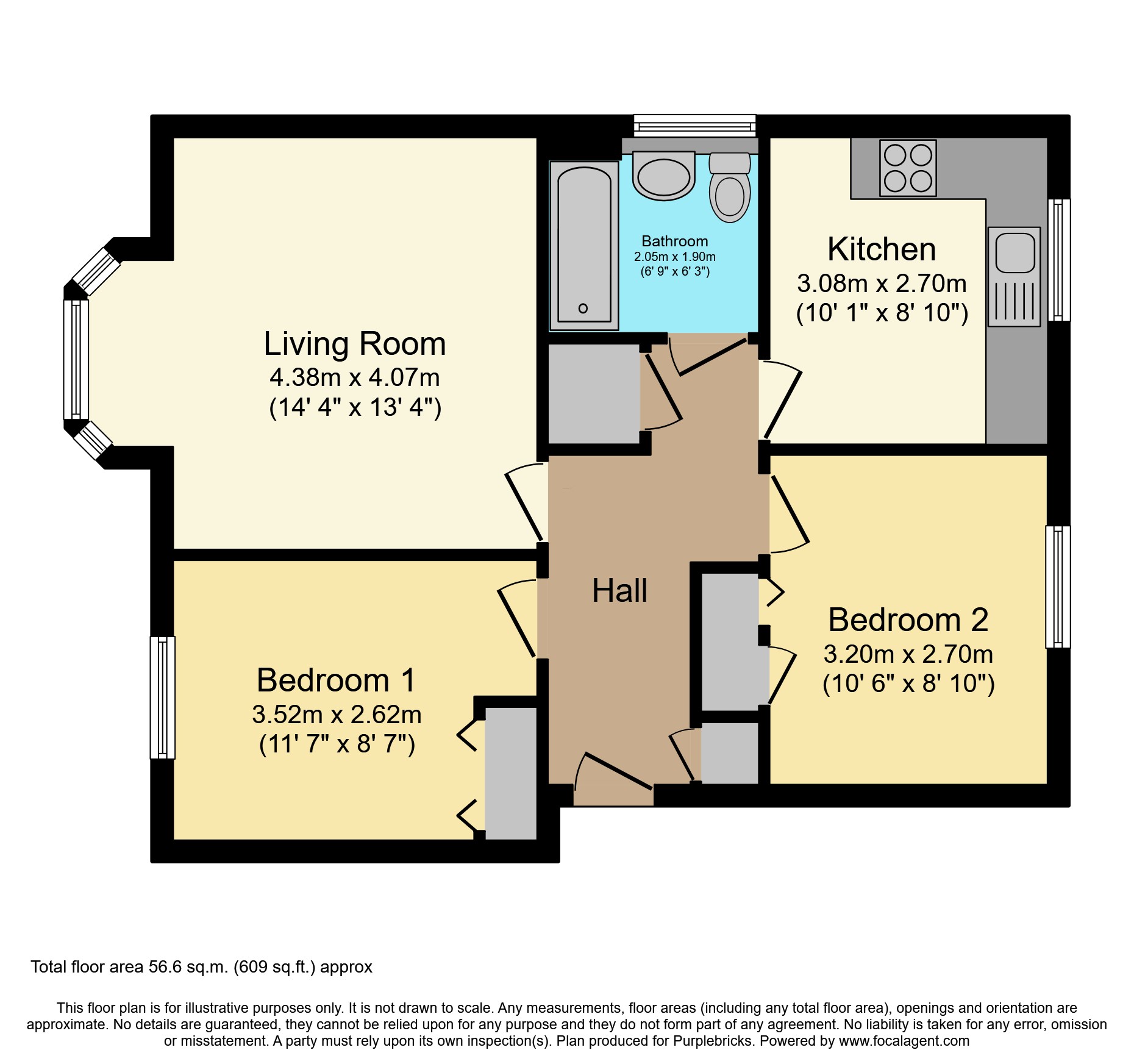 Toll House Gardens, Tranent EH33, 2 bedroom flat for sale 65771766