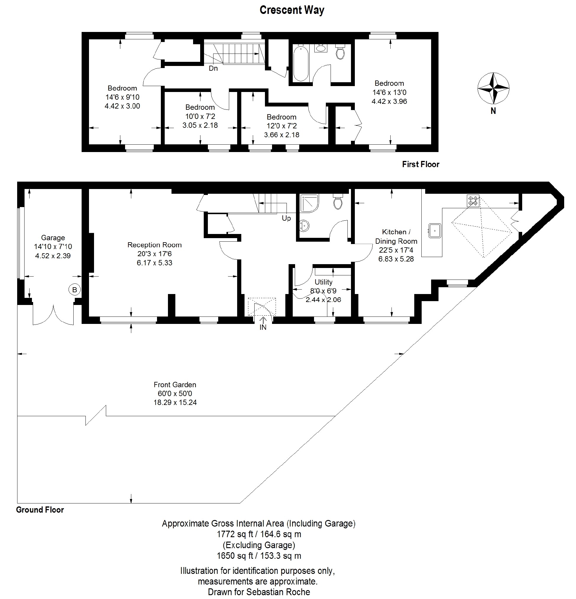 The Coach House To The Rear Of, 33, Crescent Way, London floorplan