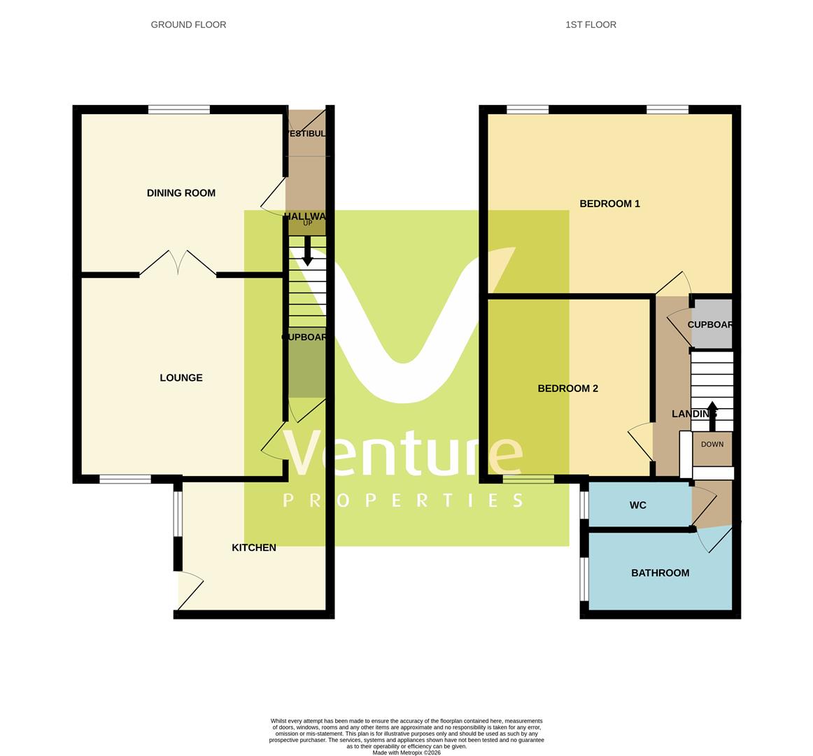 121, Front Street, Sunniside, Crook floorplan