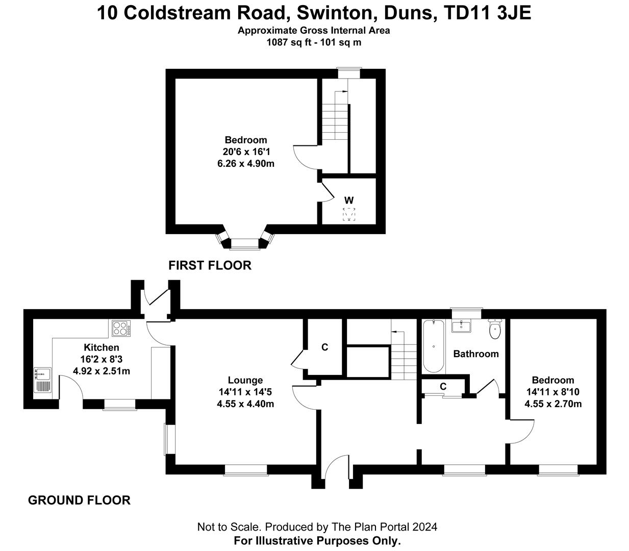 Boston Court, Station Road, Duns TD11, 2 bedroom cottage for sale