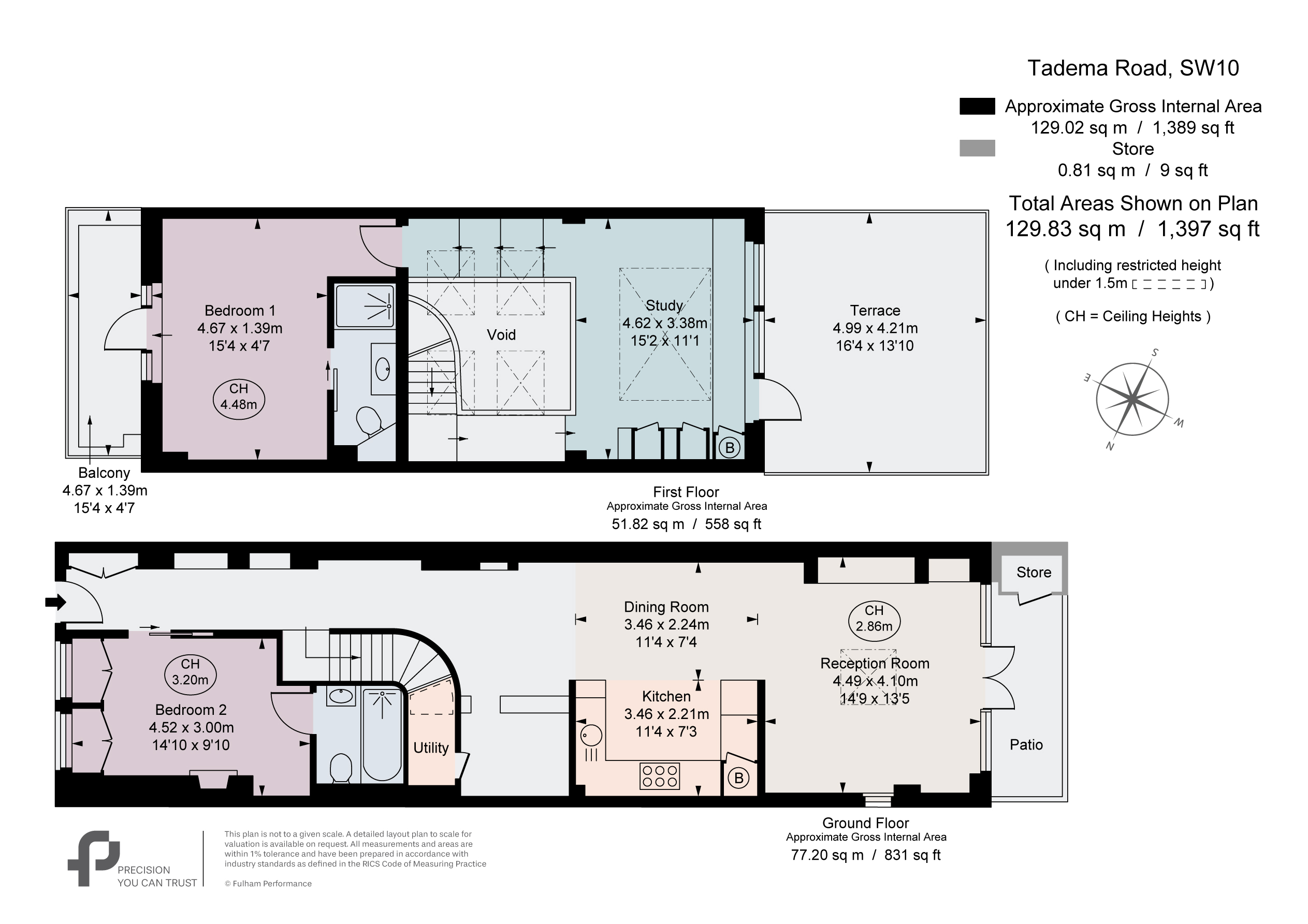 34, Tadema Road, London floorplan