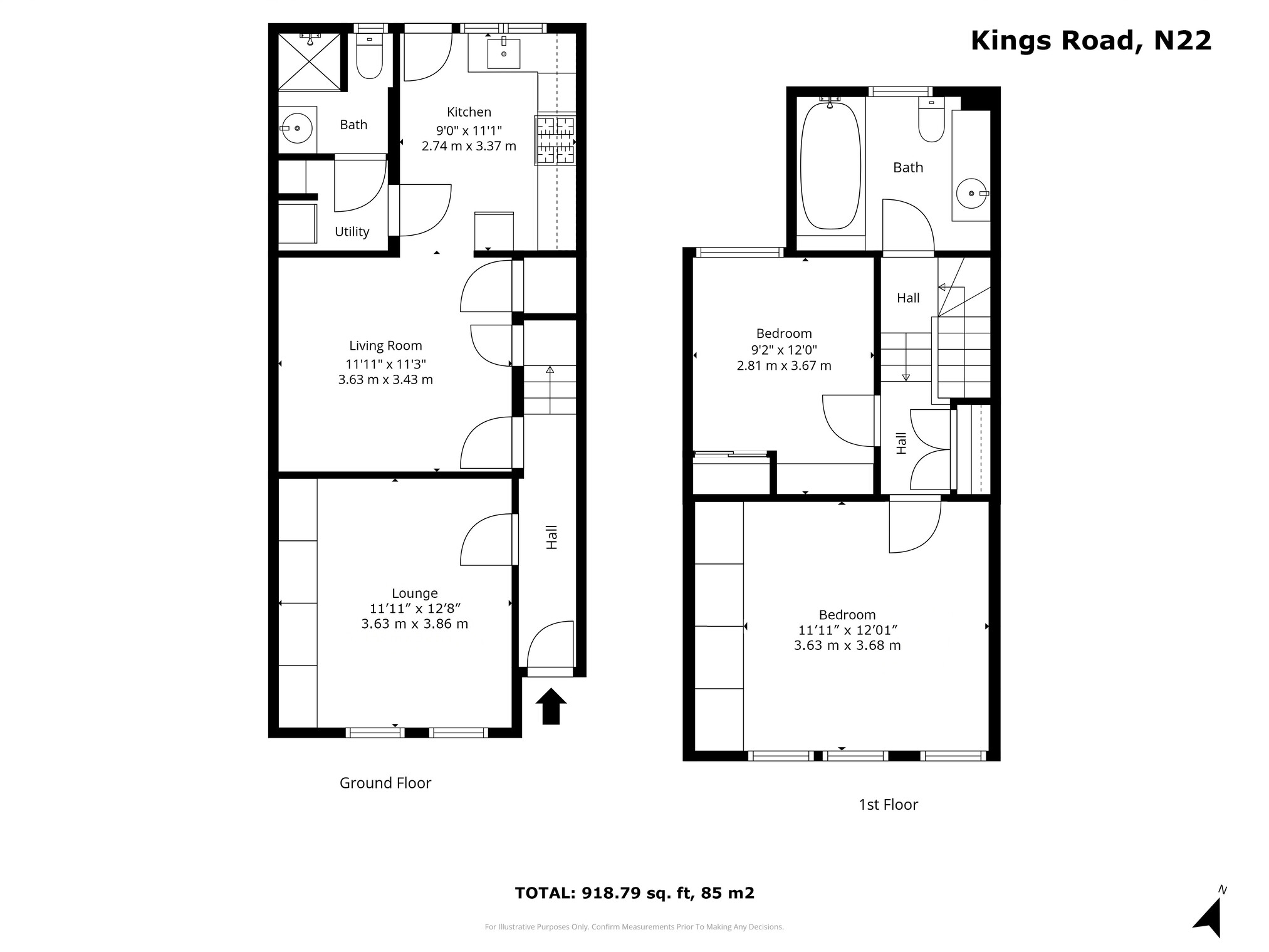 30, Kings Road Wood Green, London floorplan