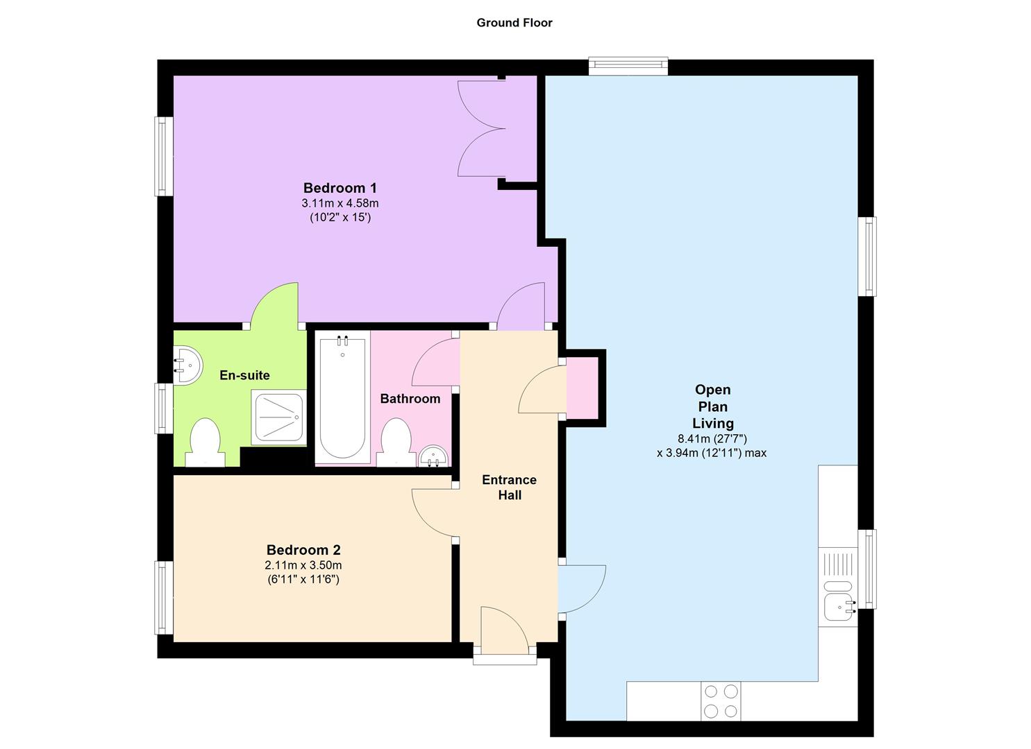 2 Bedrooms Flat to rent in Kneesworth Street, Royston SG8