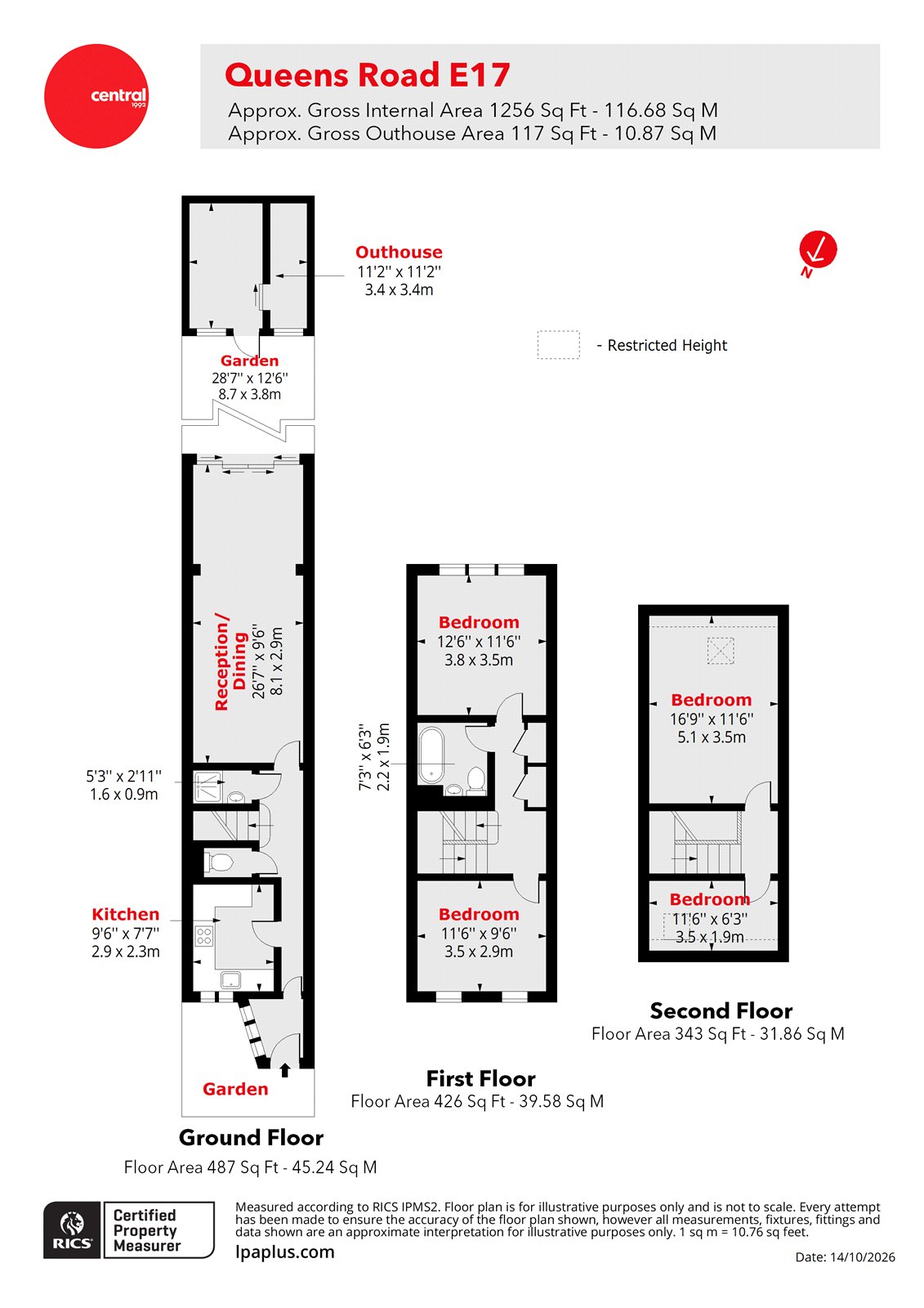 Queens Road, London floorplan