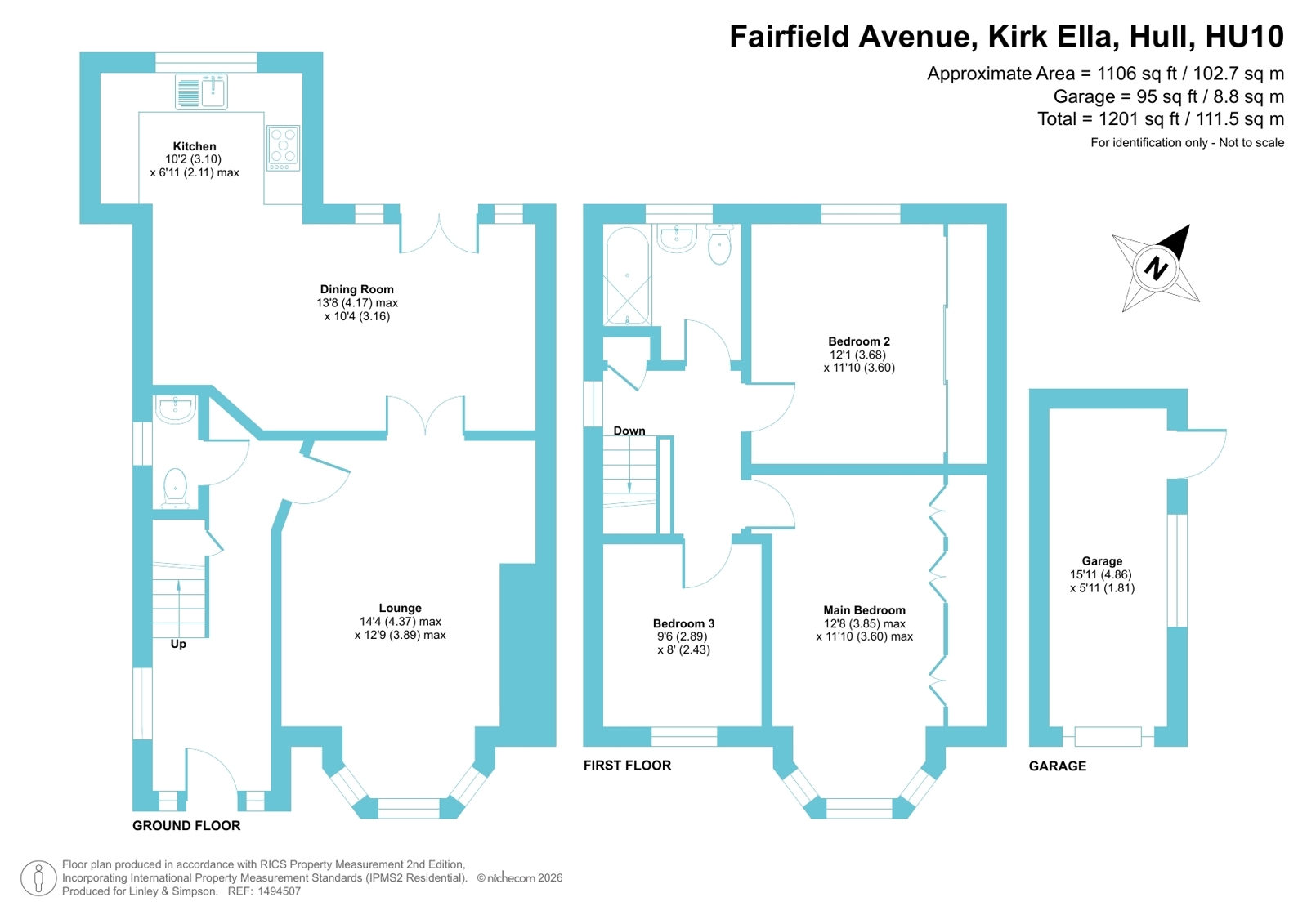 107, Fairfield Avenue, Hull floorplan
