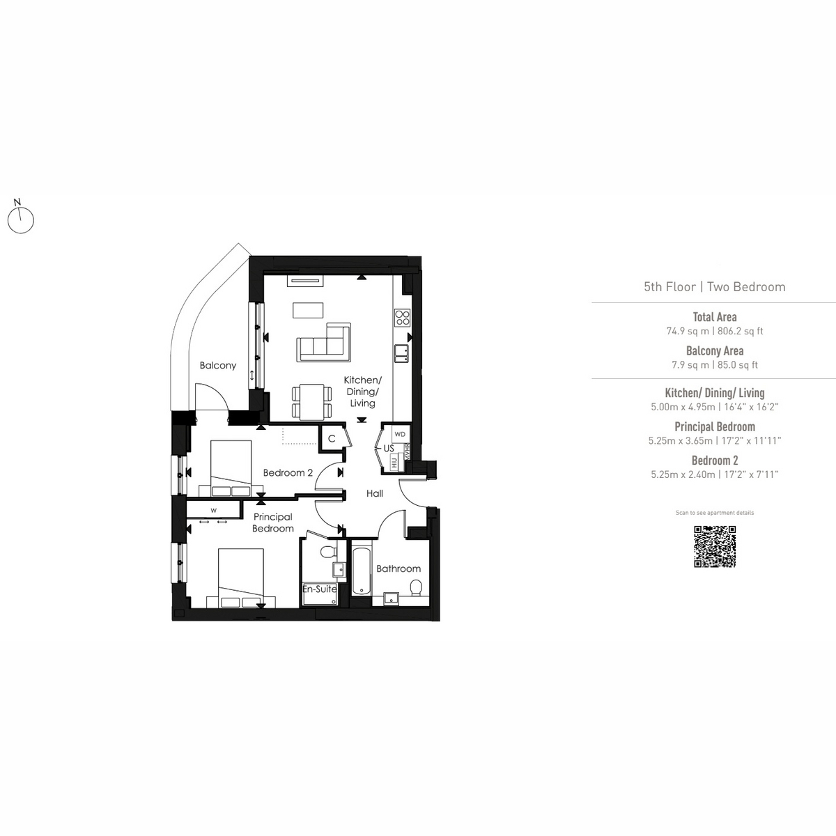 Flat B1.05.07 Dagenham, 1, Kent Avenue, London floorplan