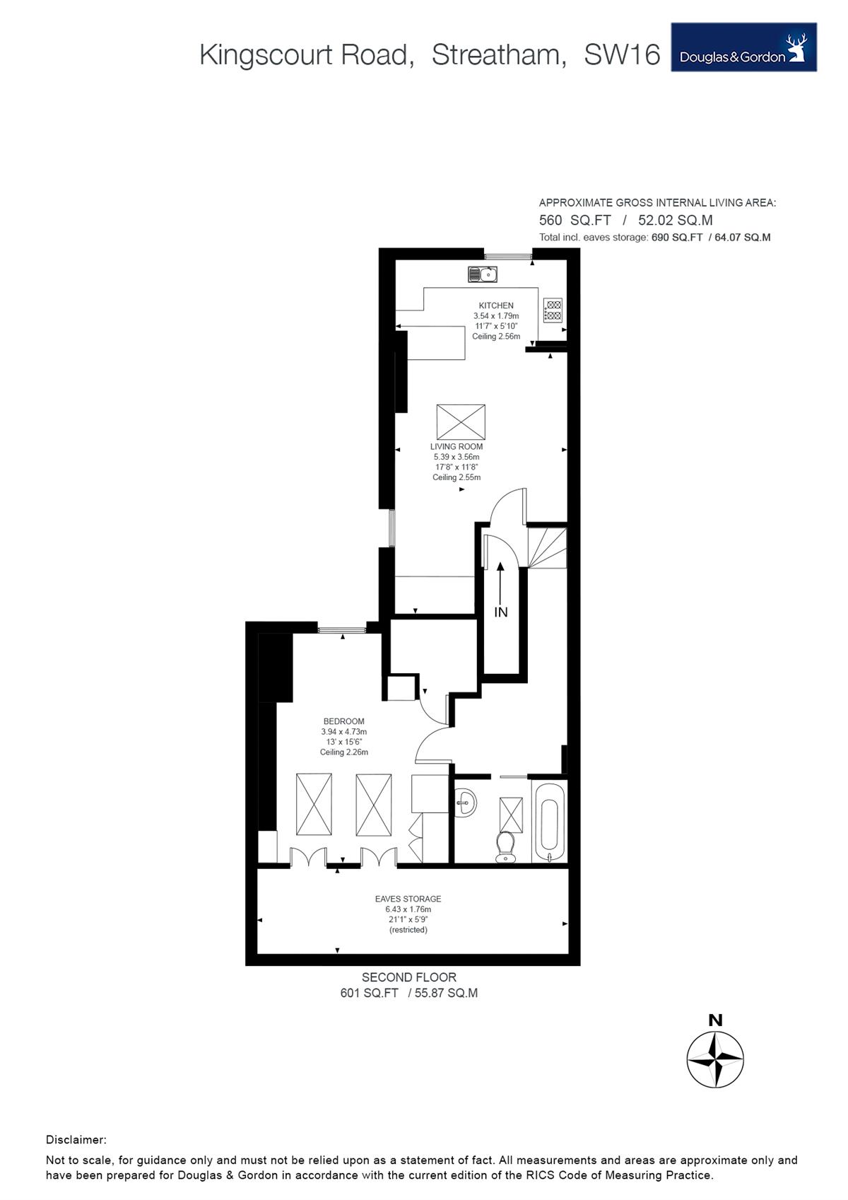 1 Bedrooms Flat to rent in Kingscourt Road, London SW16