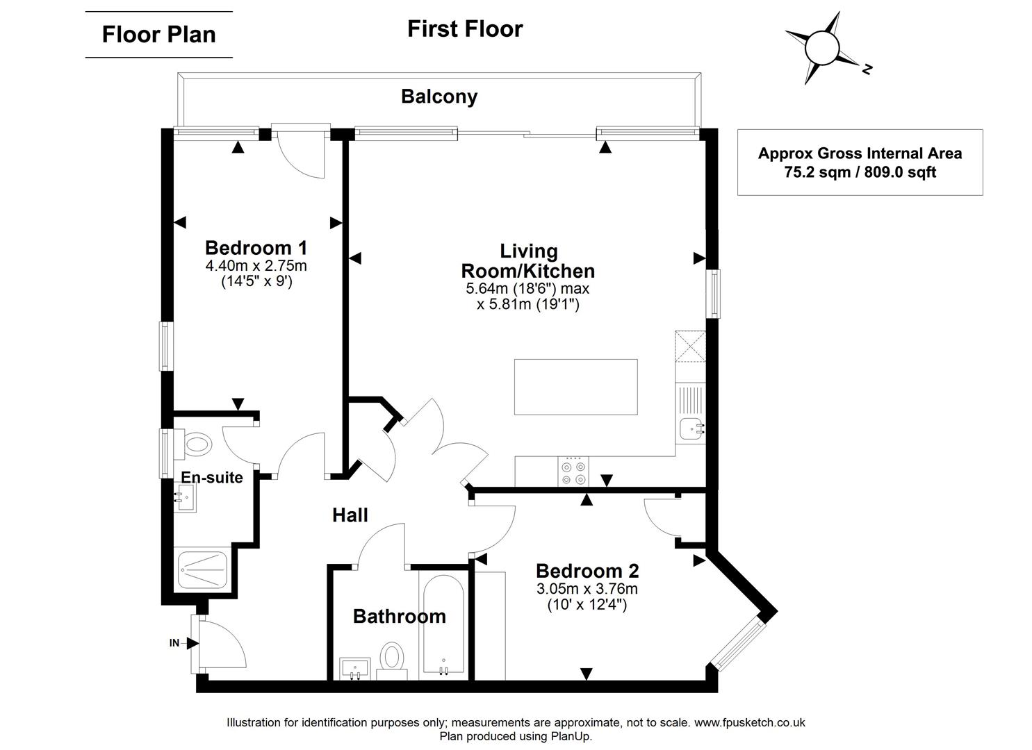 Flat 6 Tidal Run, Southcliffe Road, Christchurch floorplan
