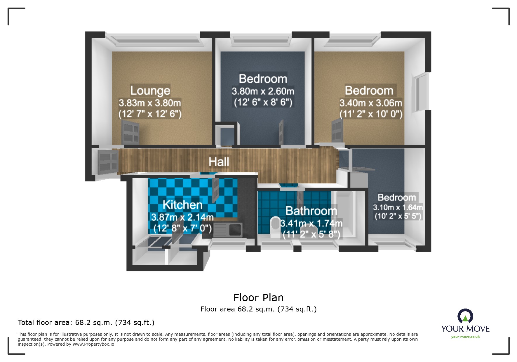 87, Central Drive, West Midlands floorplan