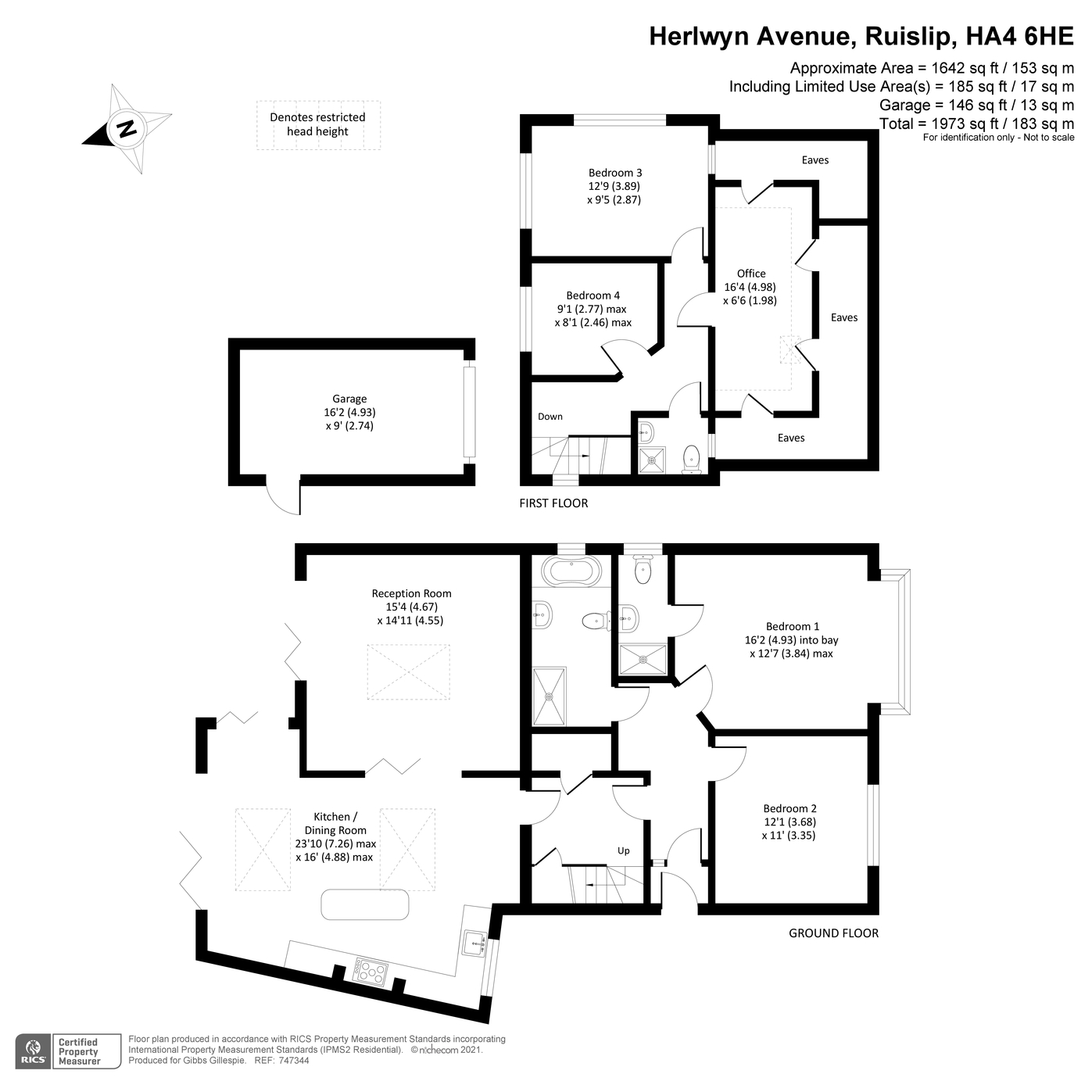 Herlwyn Avenue, Ruislip, Ruislip HA4, 4 bedroom detached bungalow for