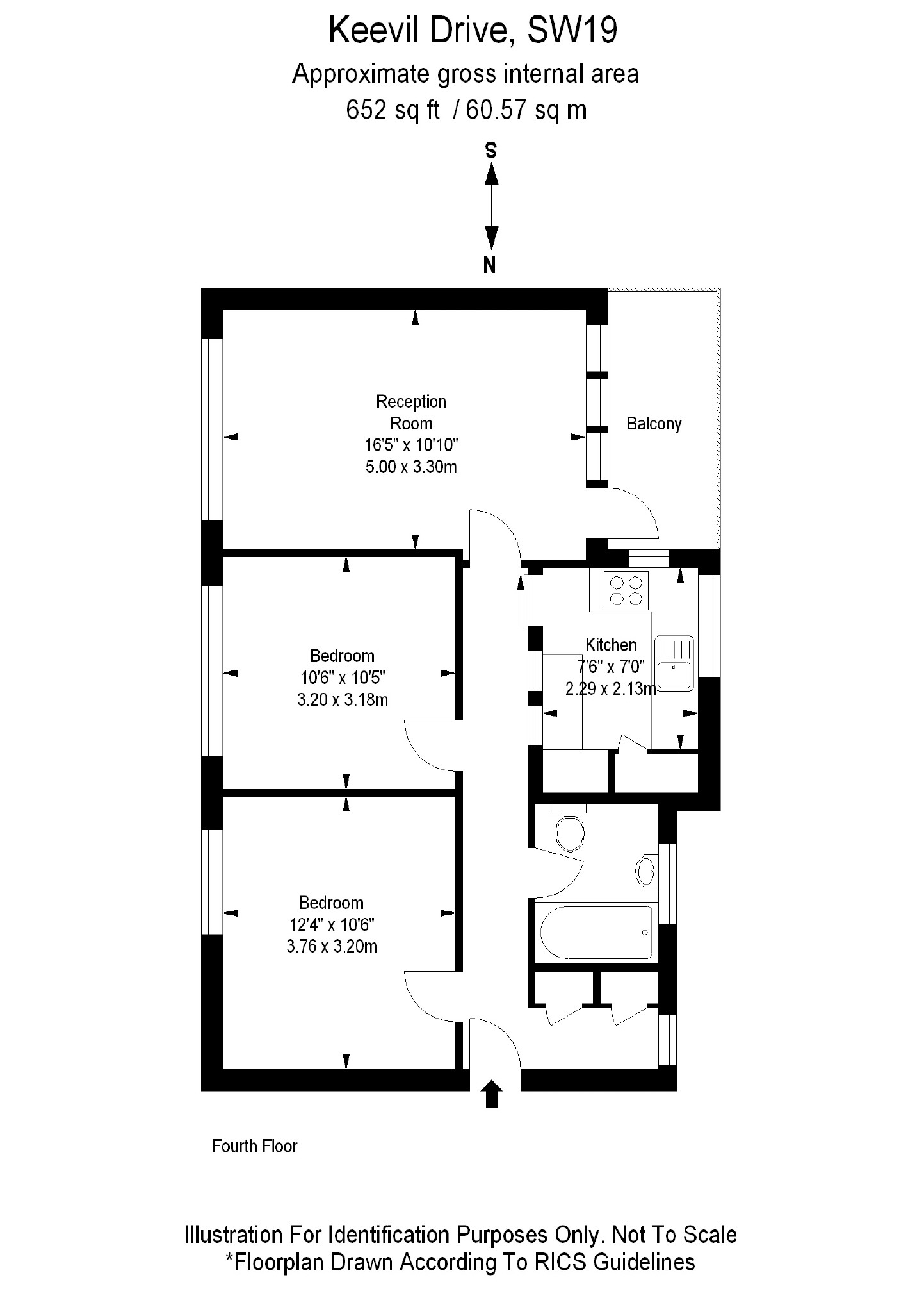 2 Bedrooms Flat for sale in Keevil Drive, Southfields SW19