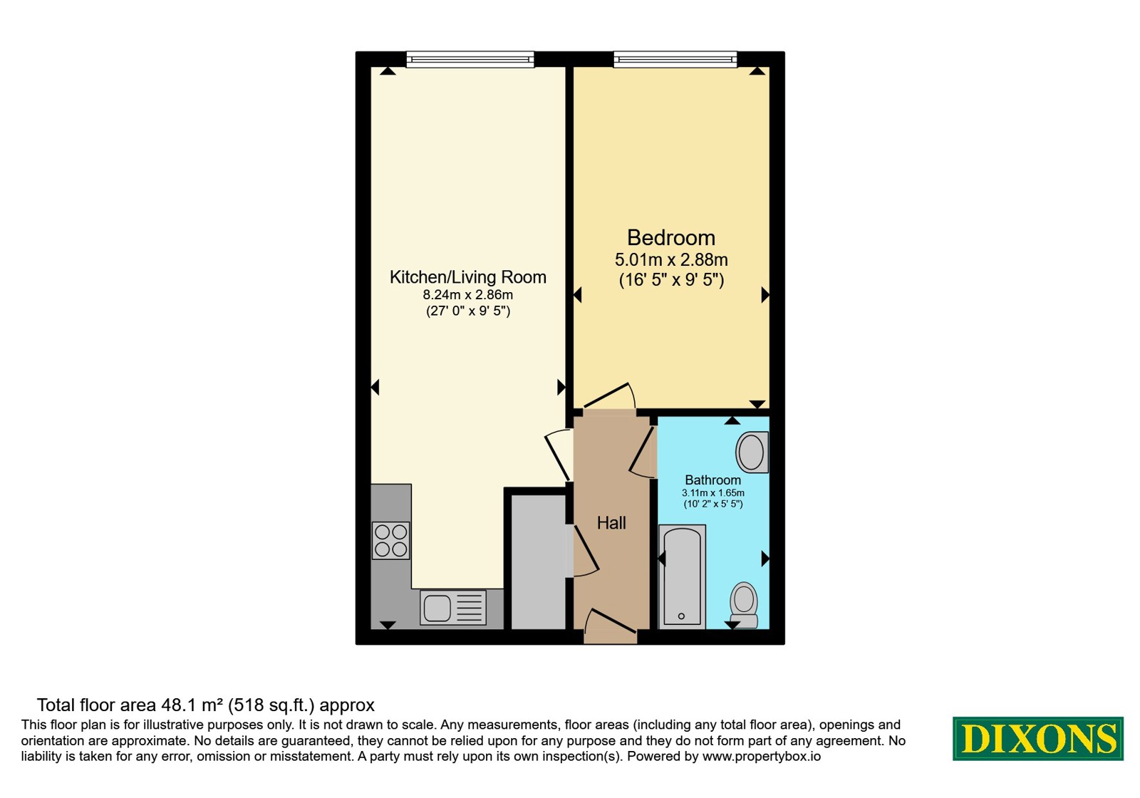 Flat 142, Abacus Building, 246, Bradford Street, West Midlands floorplan