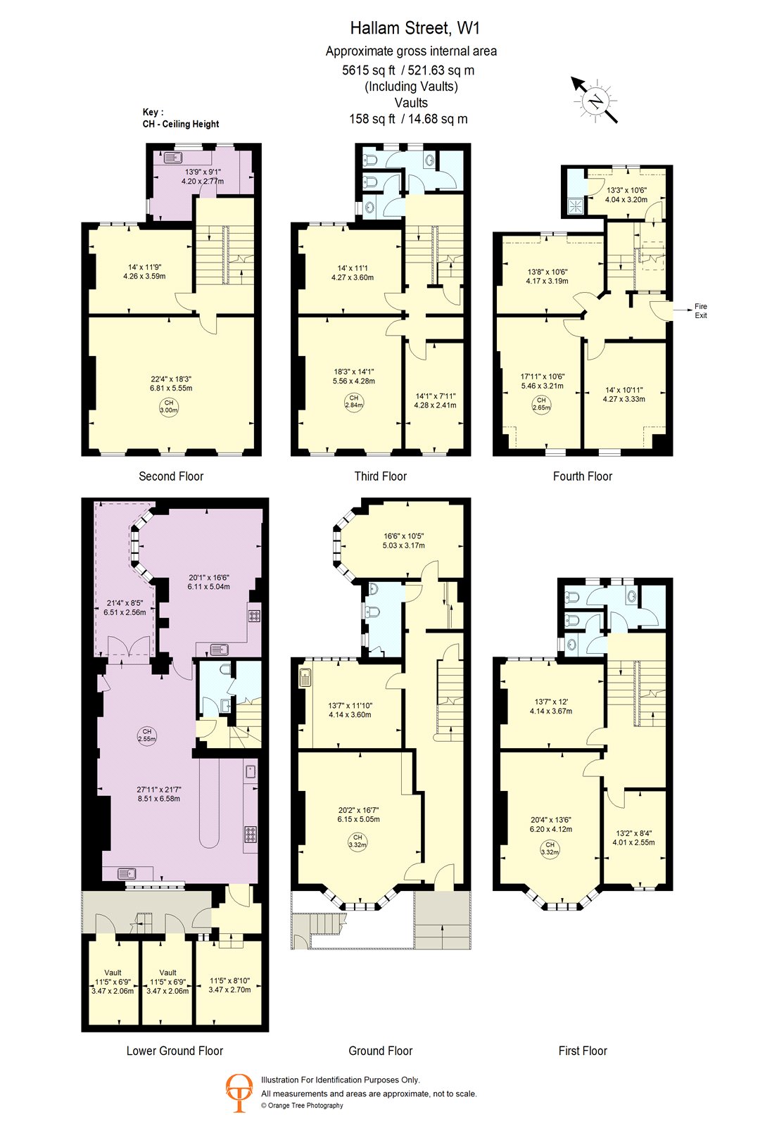 14, Hallam Street, London floorplan