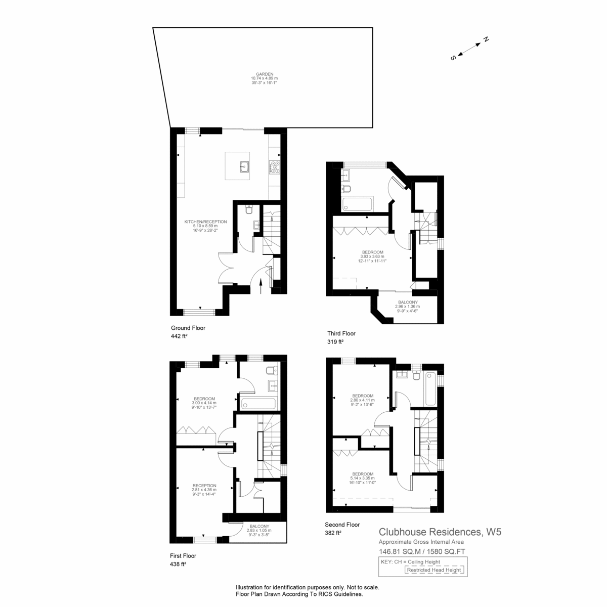6 Clubhouse Residency, Craven Road, London floorplan