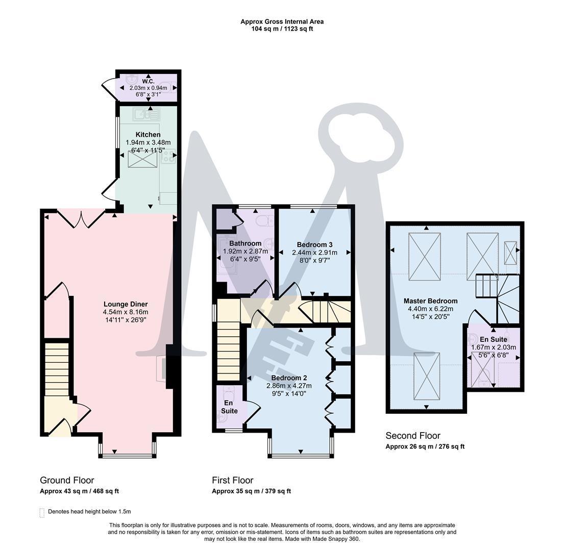 5, Ashby Road, Coalville floorplan
