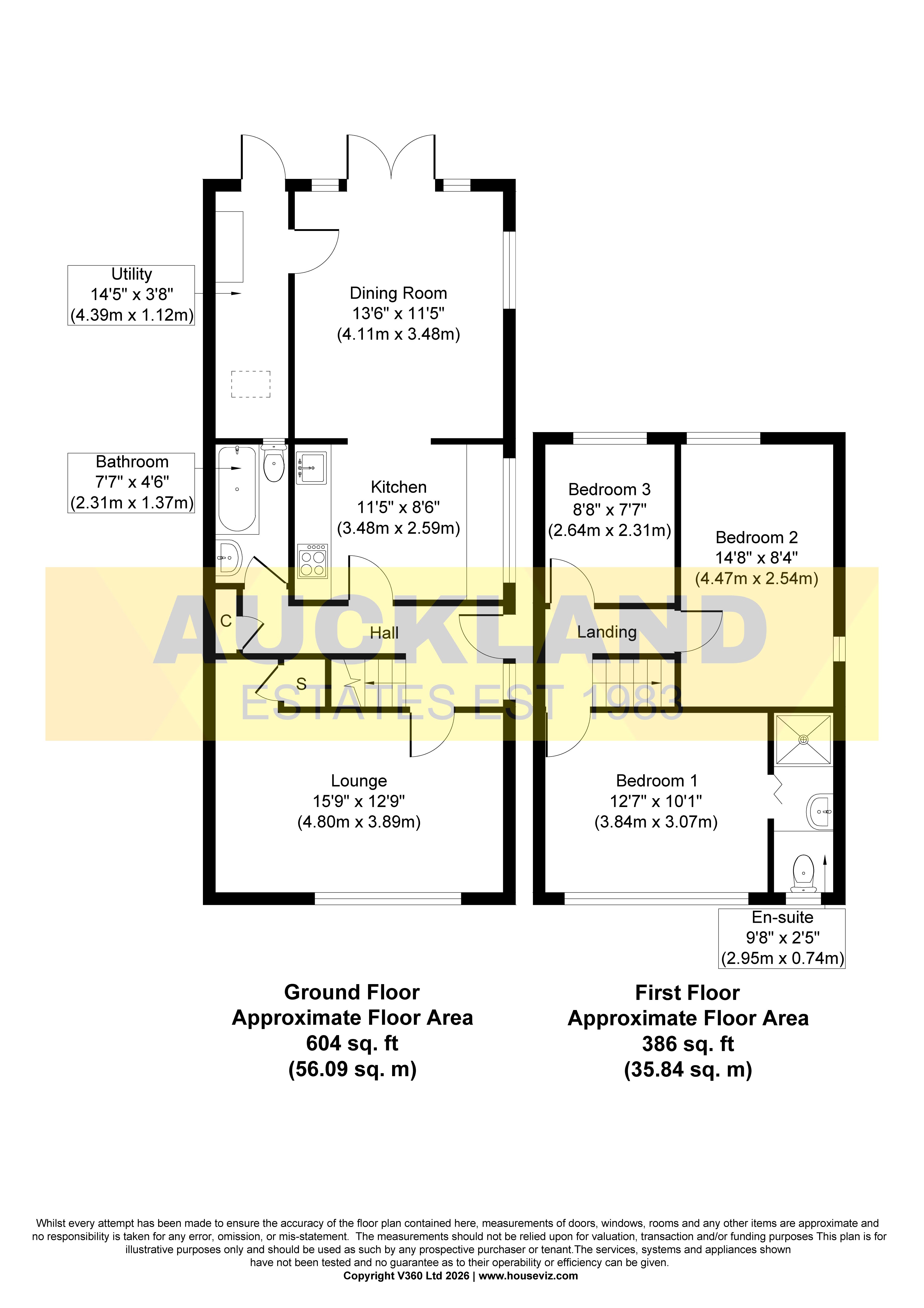 4, Robert Close, Potters Bar floorplan